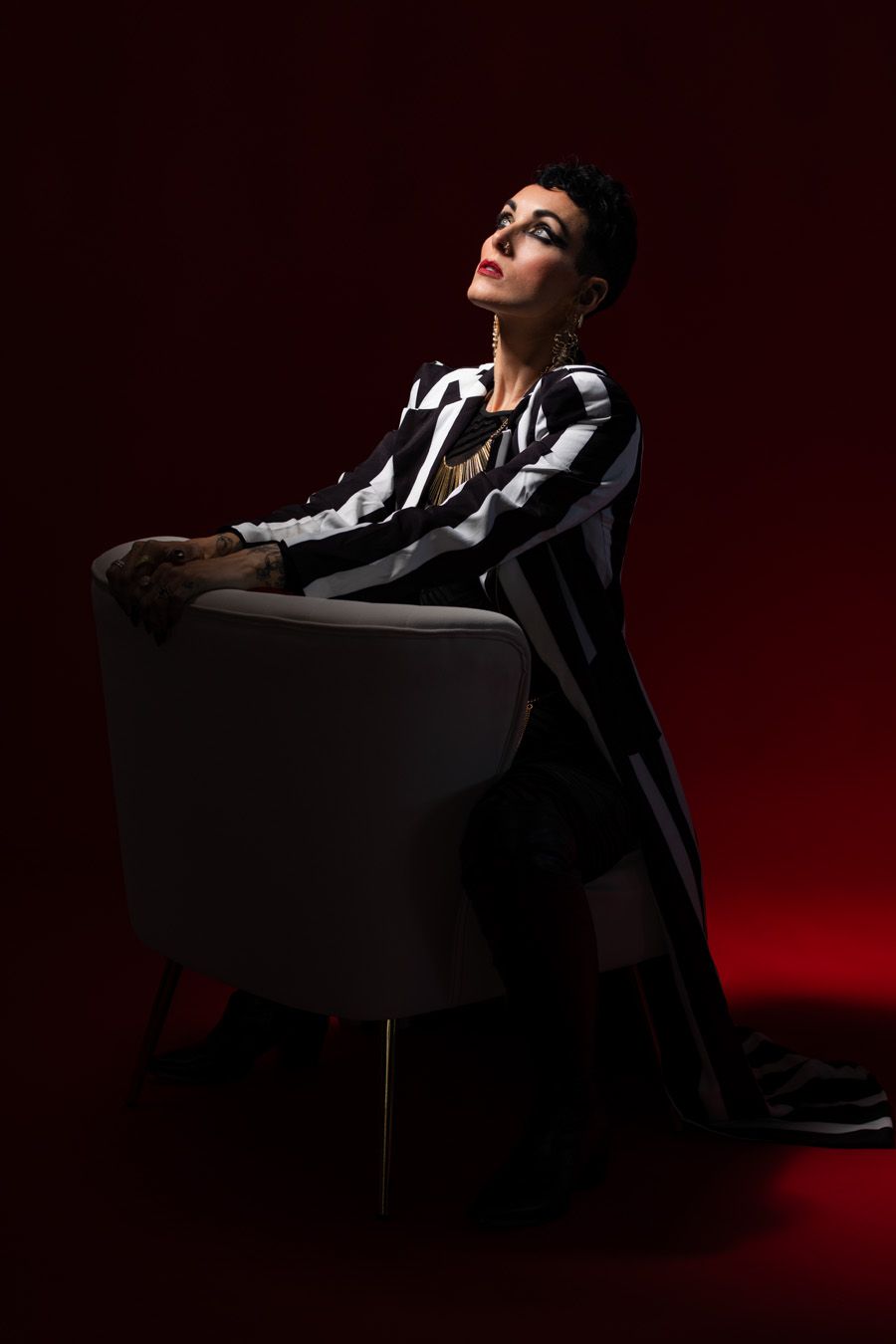 High fashion editorial portrait