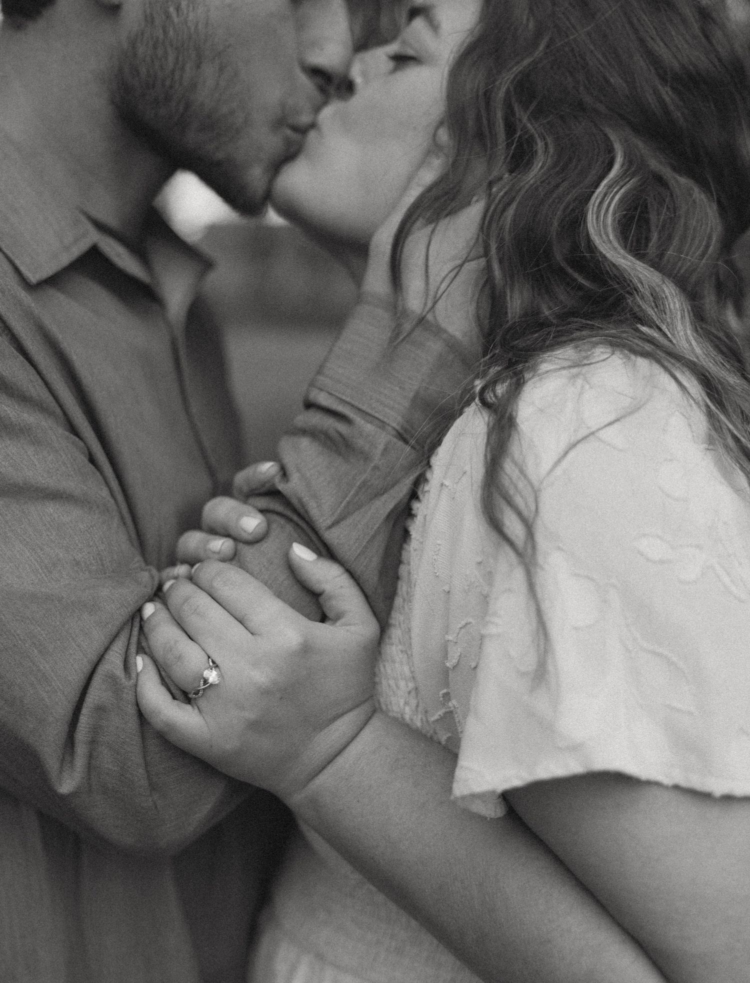 Midwest engagement session High Cliff State park, Sherwood Wisconsin
