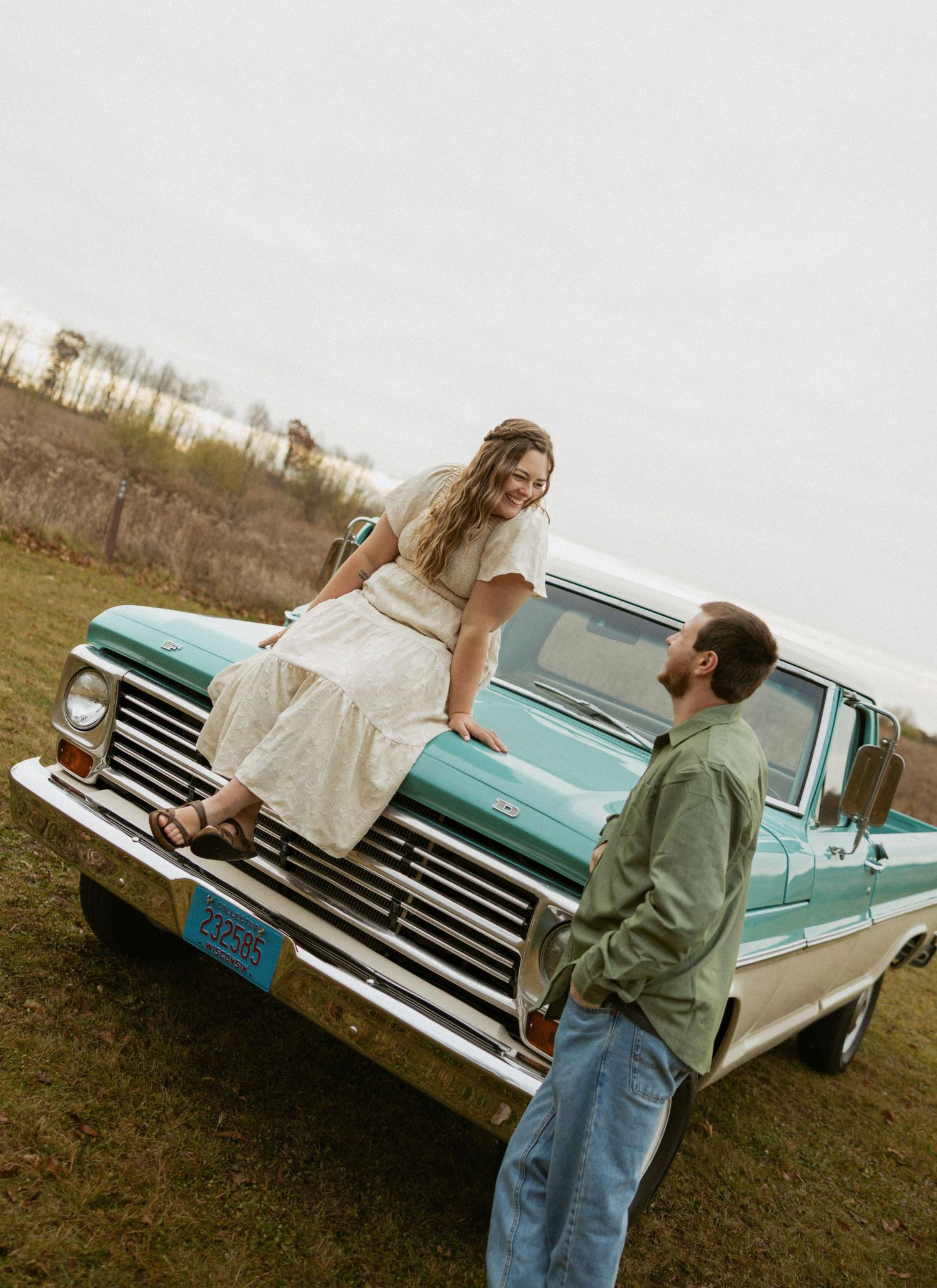 Midwest engagement session High Cliff State park, Sherwood Wisconsin
