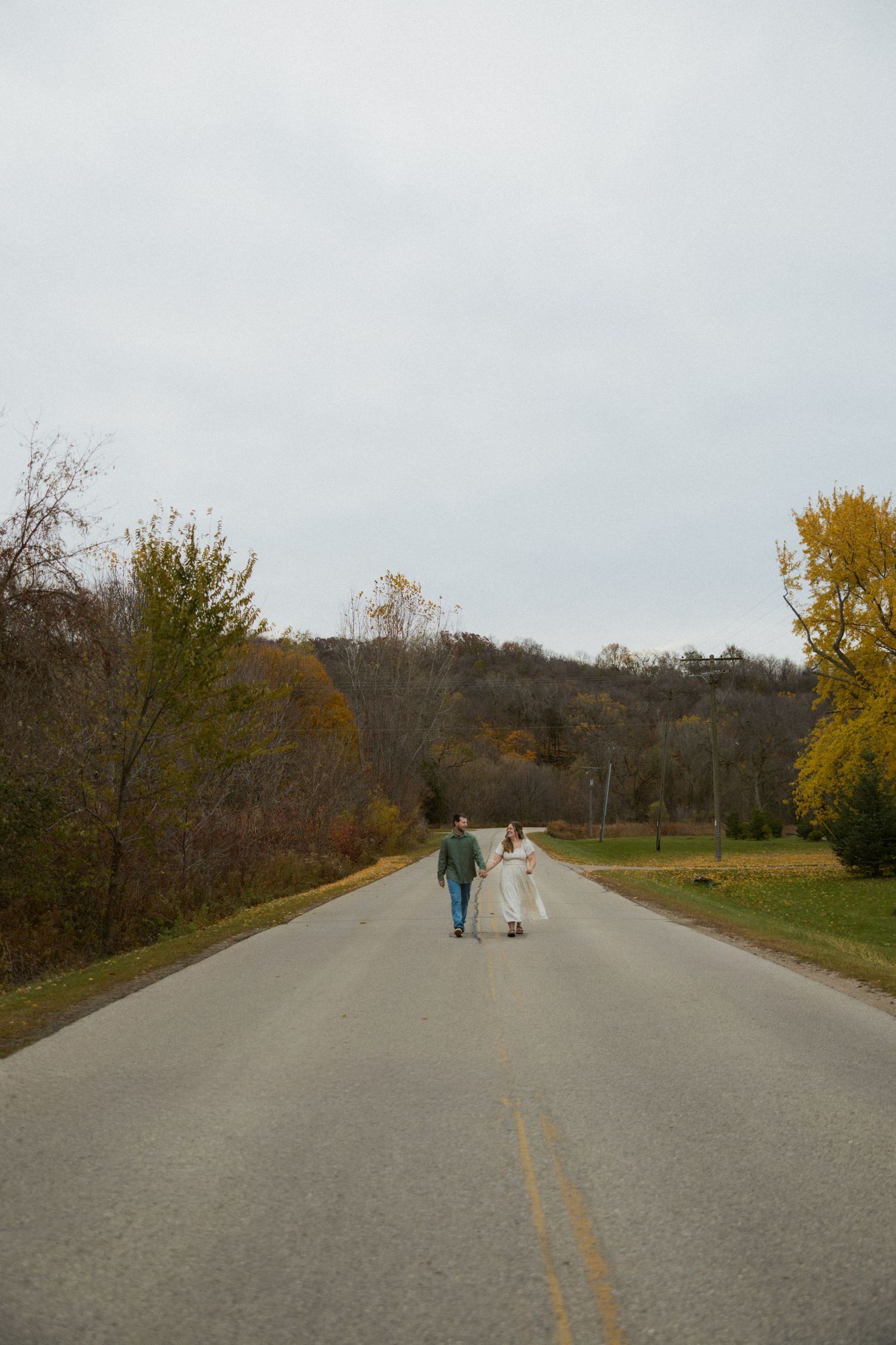 Midwest engagement session High Cliff State park, Sherwood Wisconsin