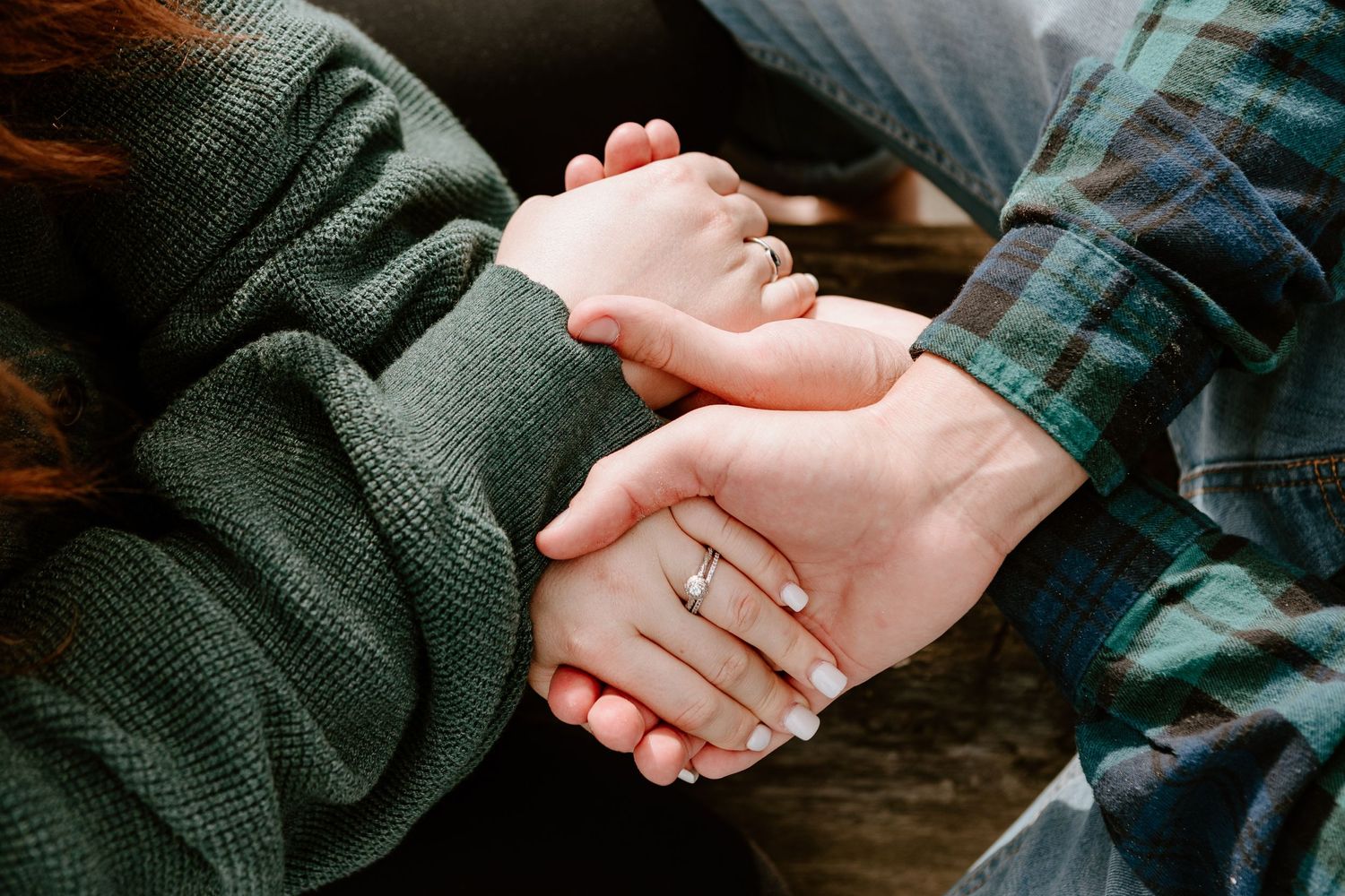 holding hands