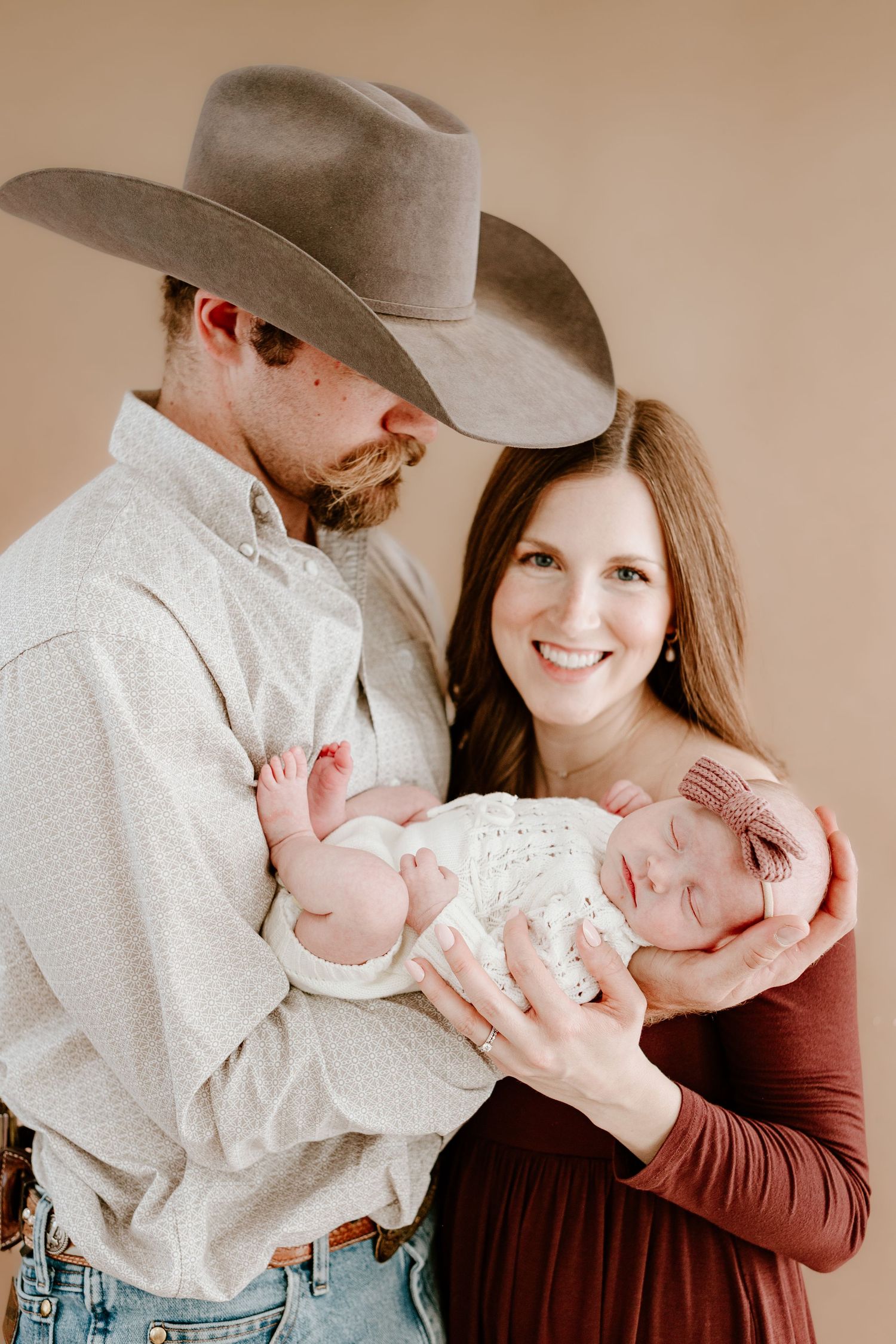 mom dad and baby