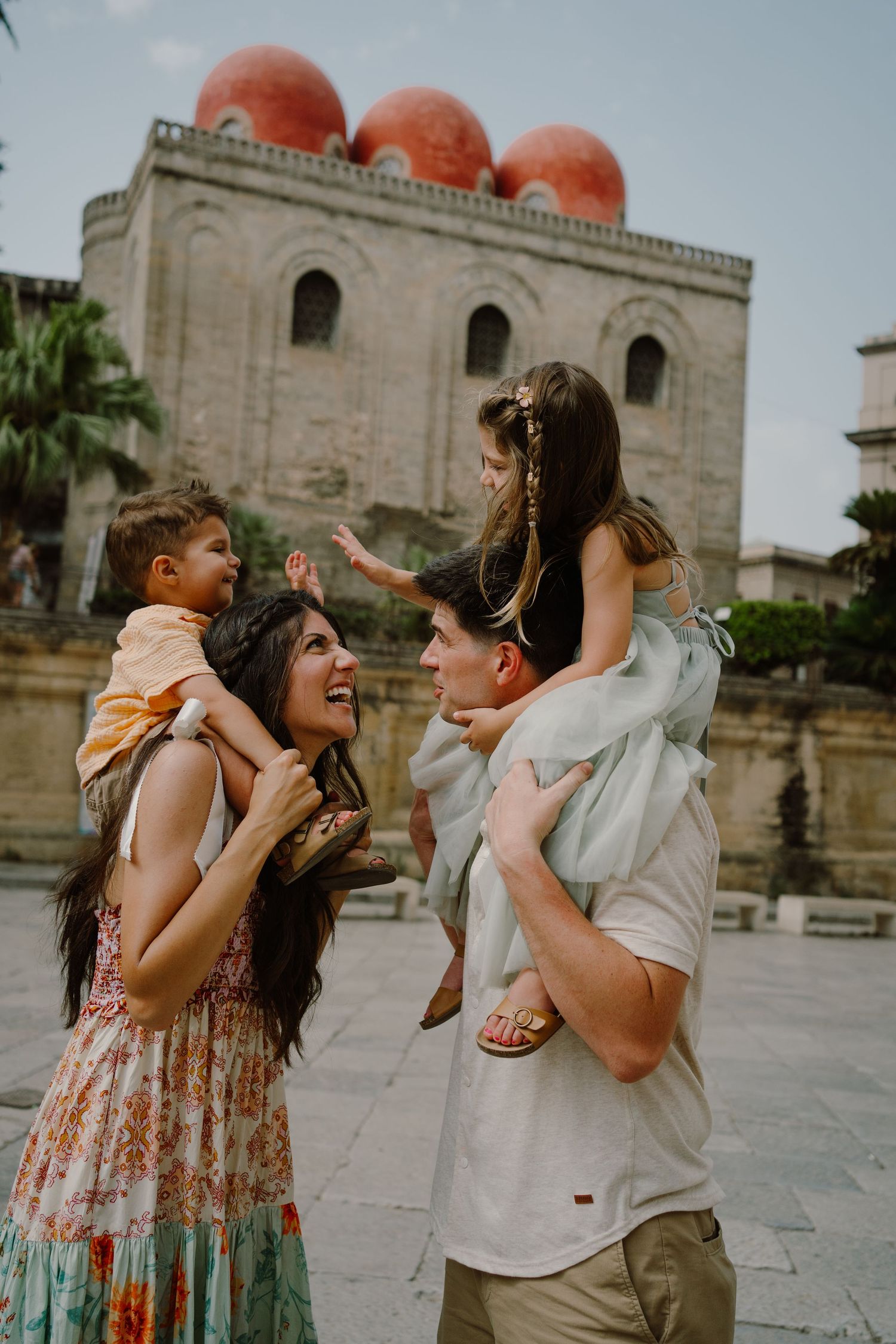 Family portraits in Palermo, Sicily
