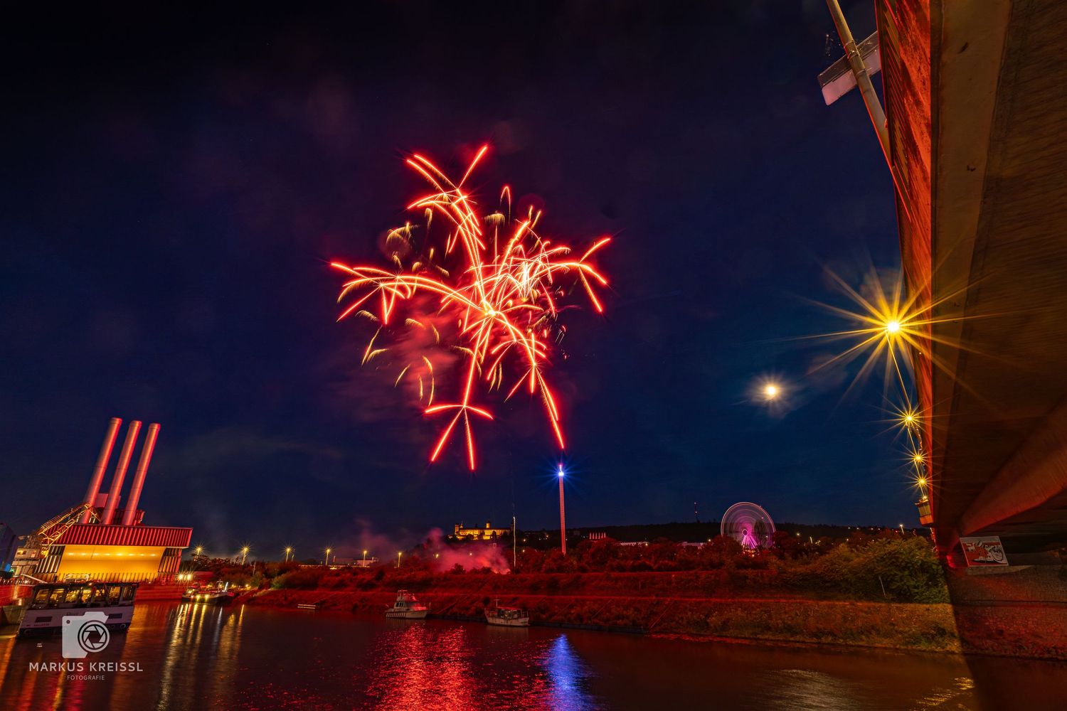 Feuerwerk Alter Hafen Würzburg