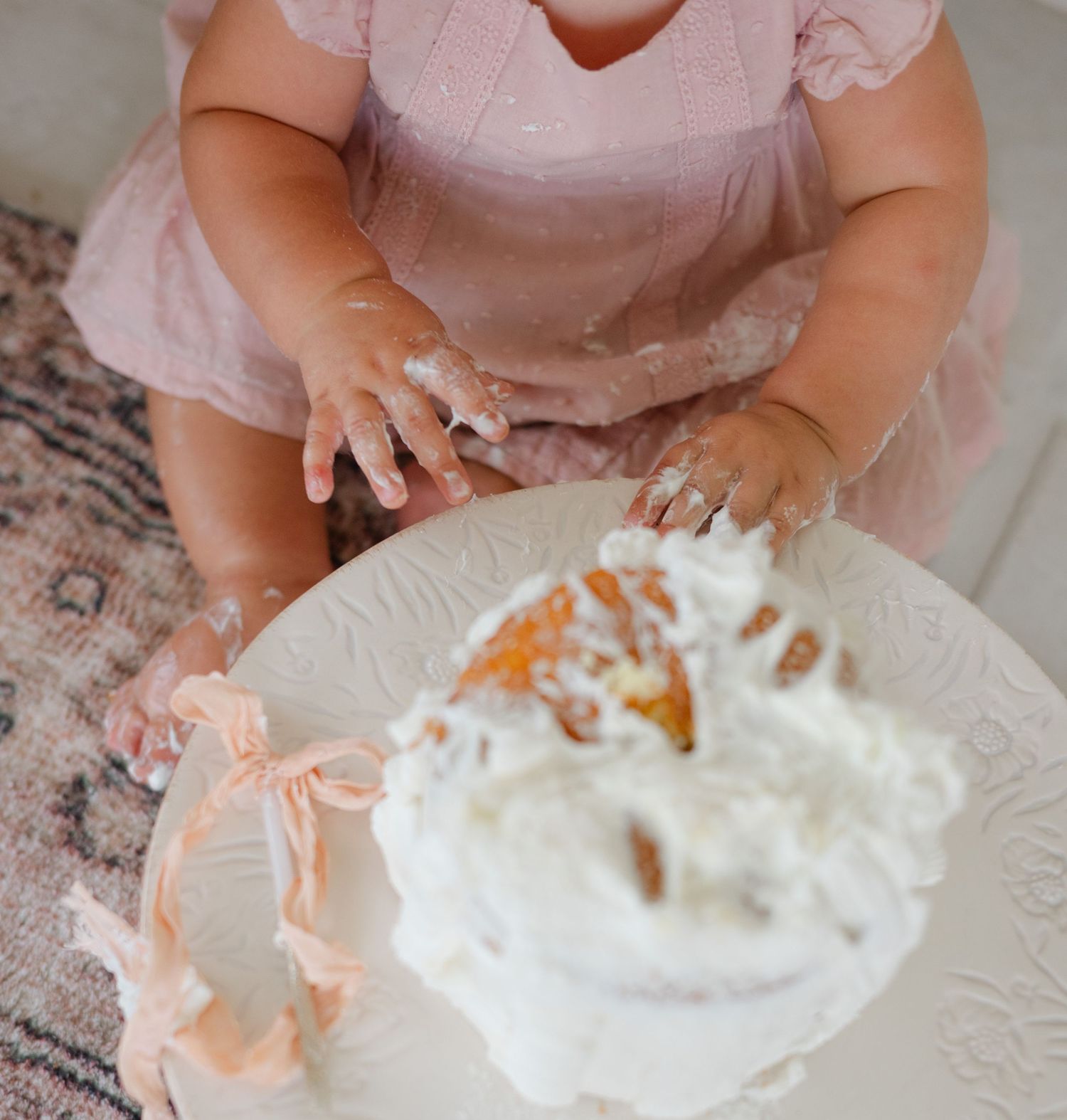 Babies cake smash in West Palm Beach Florida.