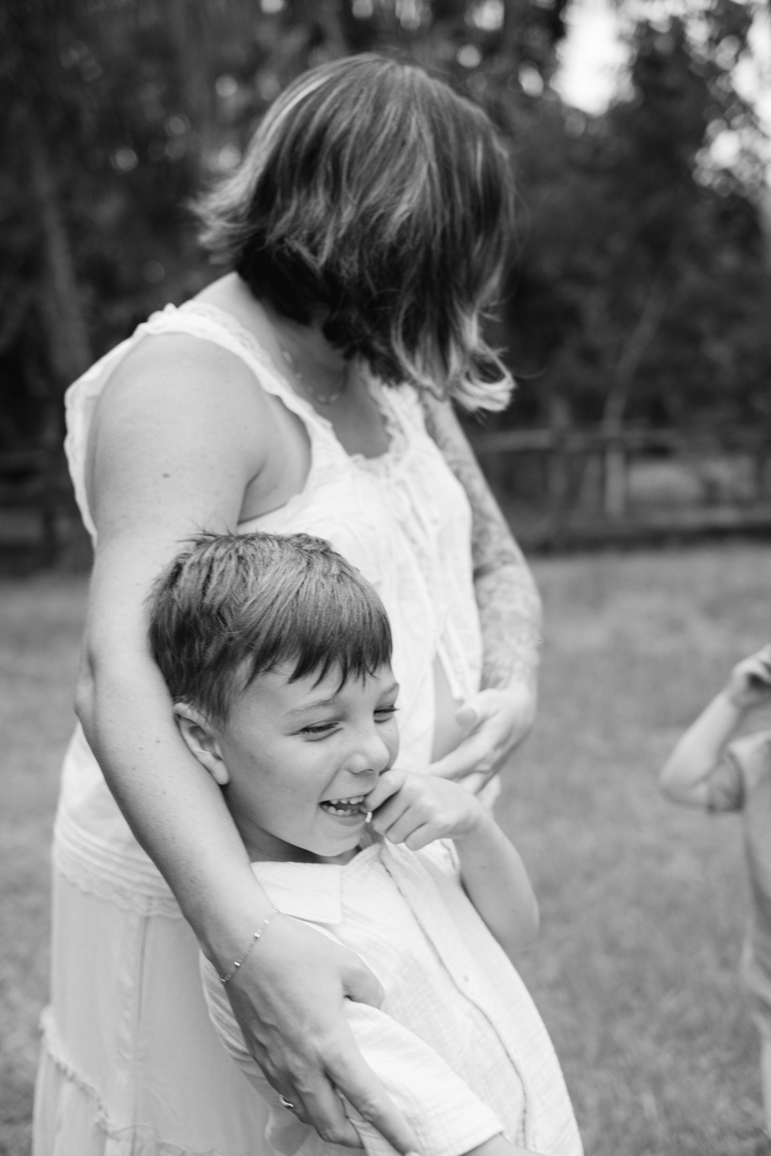 Mother and son in West Palm Beach photoshoot.