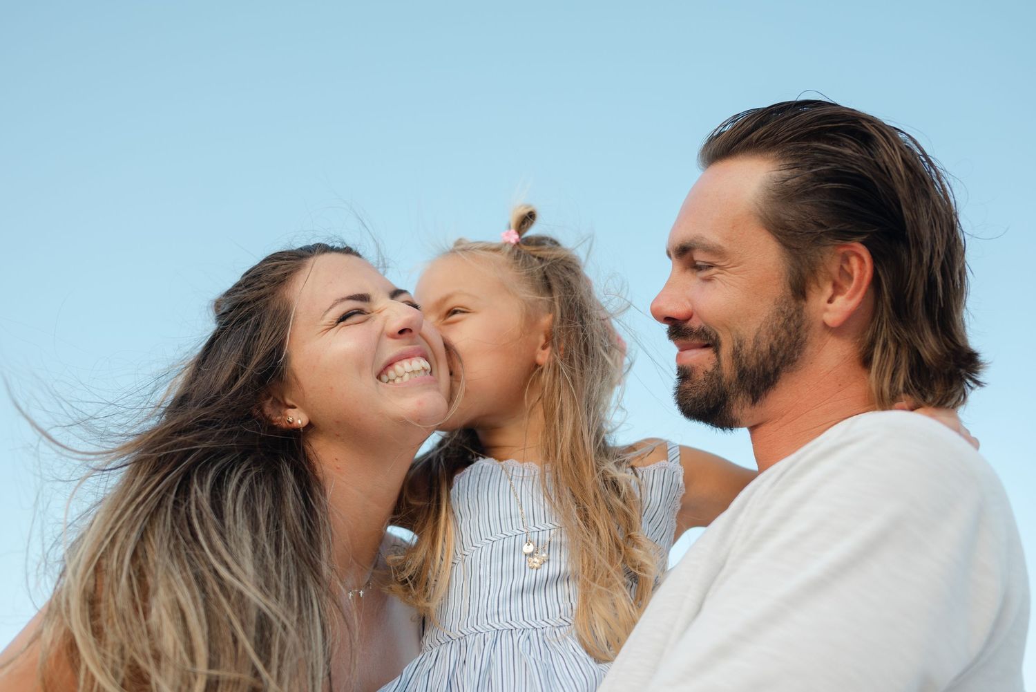 Natural family lifestyle photography at Palm Beach Municipal Beach FL.