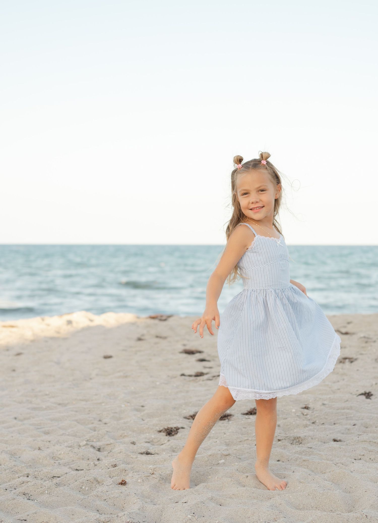 Sweet photo of a girl at the beach in Palm Beach Florida