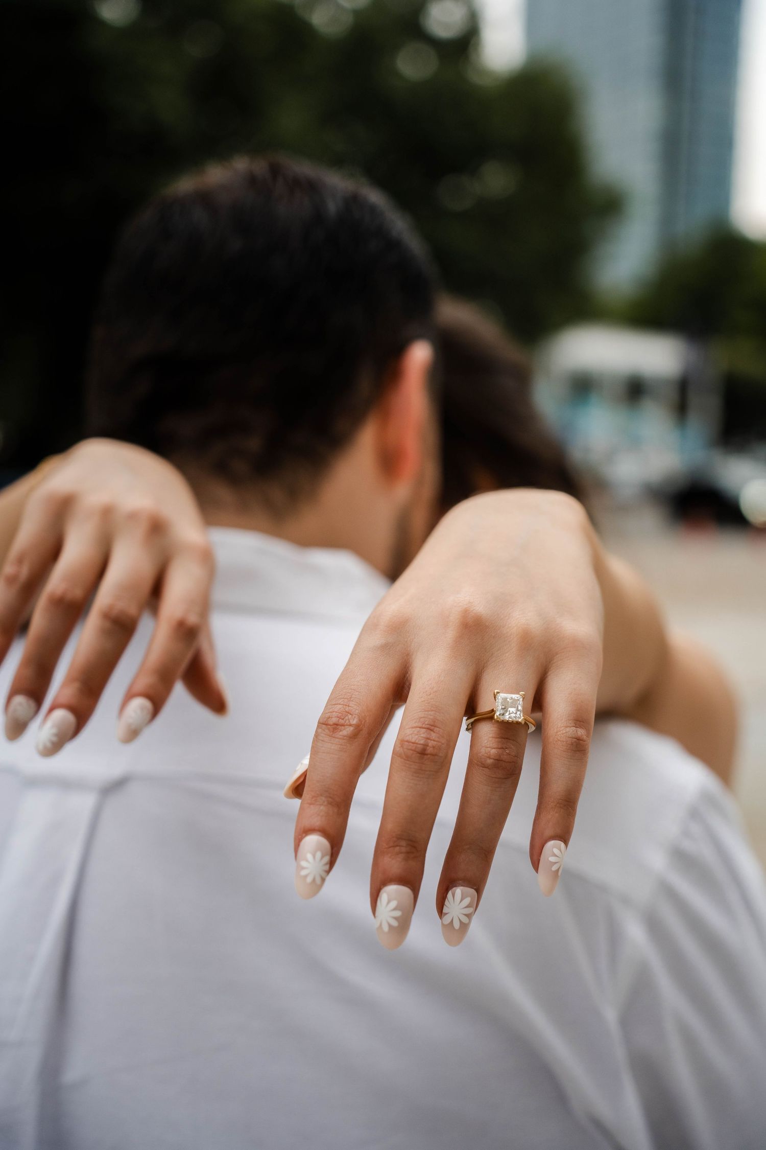 Old City Philadelphia engagement session with a romantic couple portrait in historic downtown Pennsylvania.