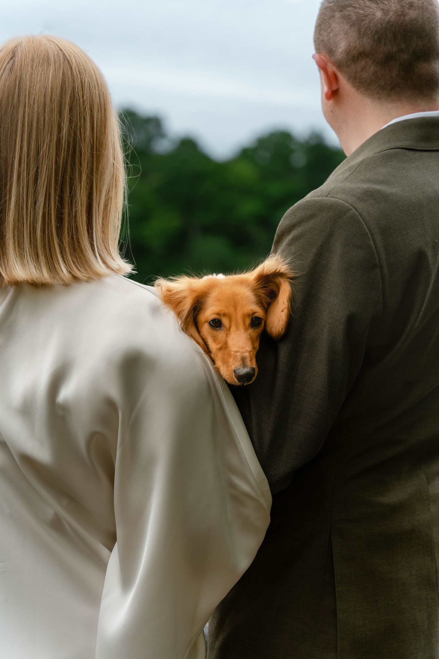Private vows at Historic Smithville Park in Burlington County with a romantic outdoor wedding couple.