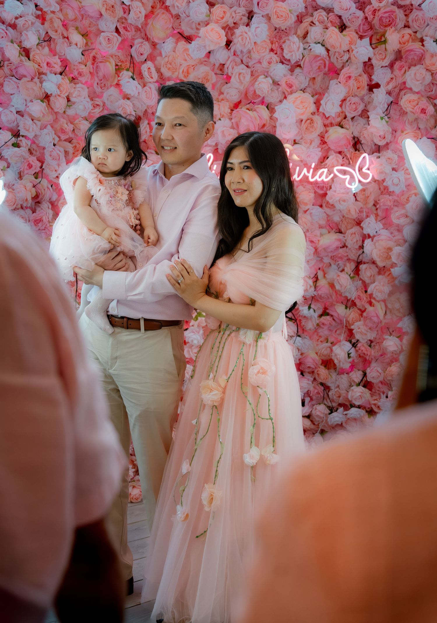 Indoor first birthday party in Marlton, New Jersey with candid family event photography.