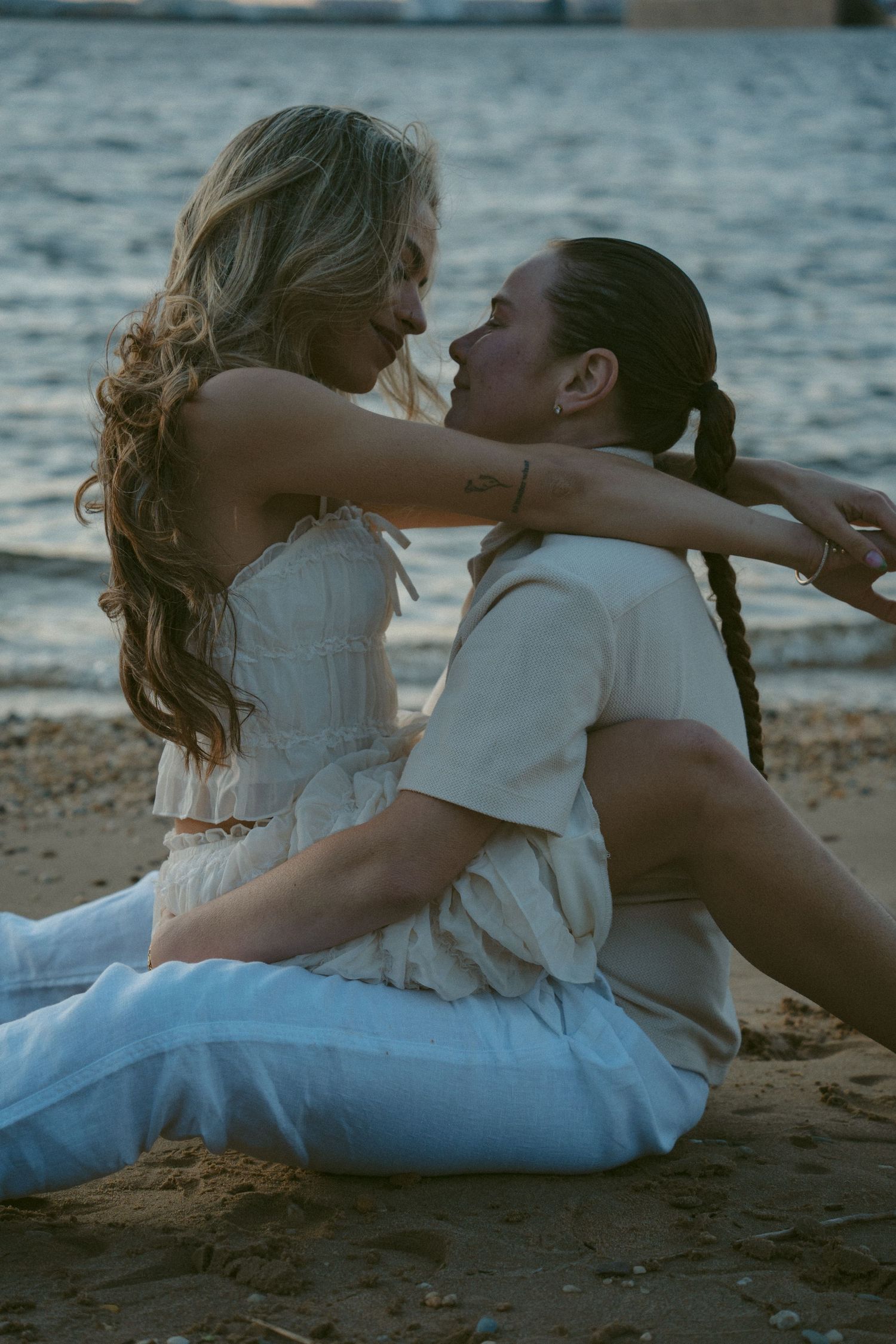 Lesbian engagement session in West Deptford, New Jersey