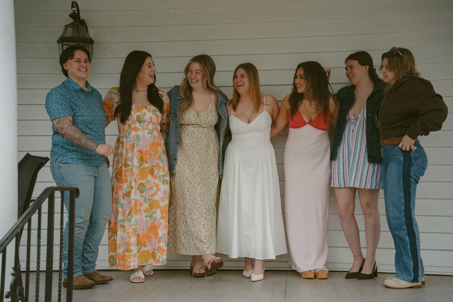 Bridal party proposal party in Cranbury, New Jersey with candid event photography and celebration details.