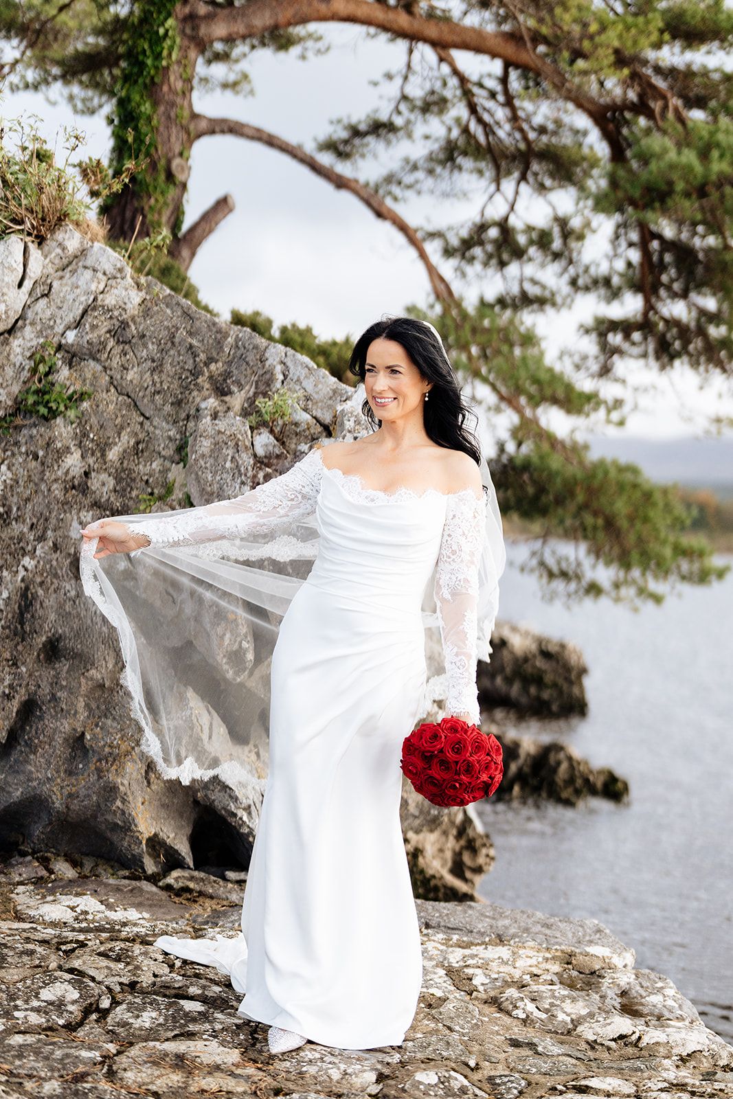 Bride in Killarney Elopement Photos by Photographer, Sarah Kate Photography