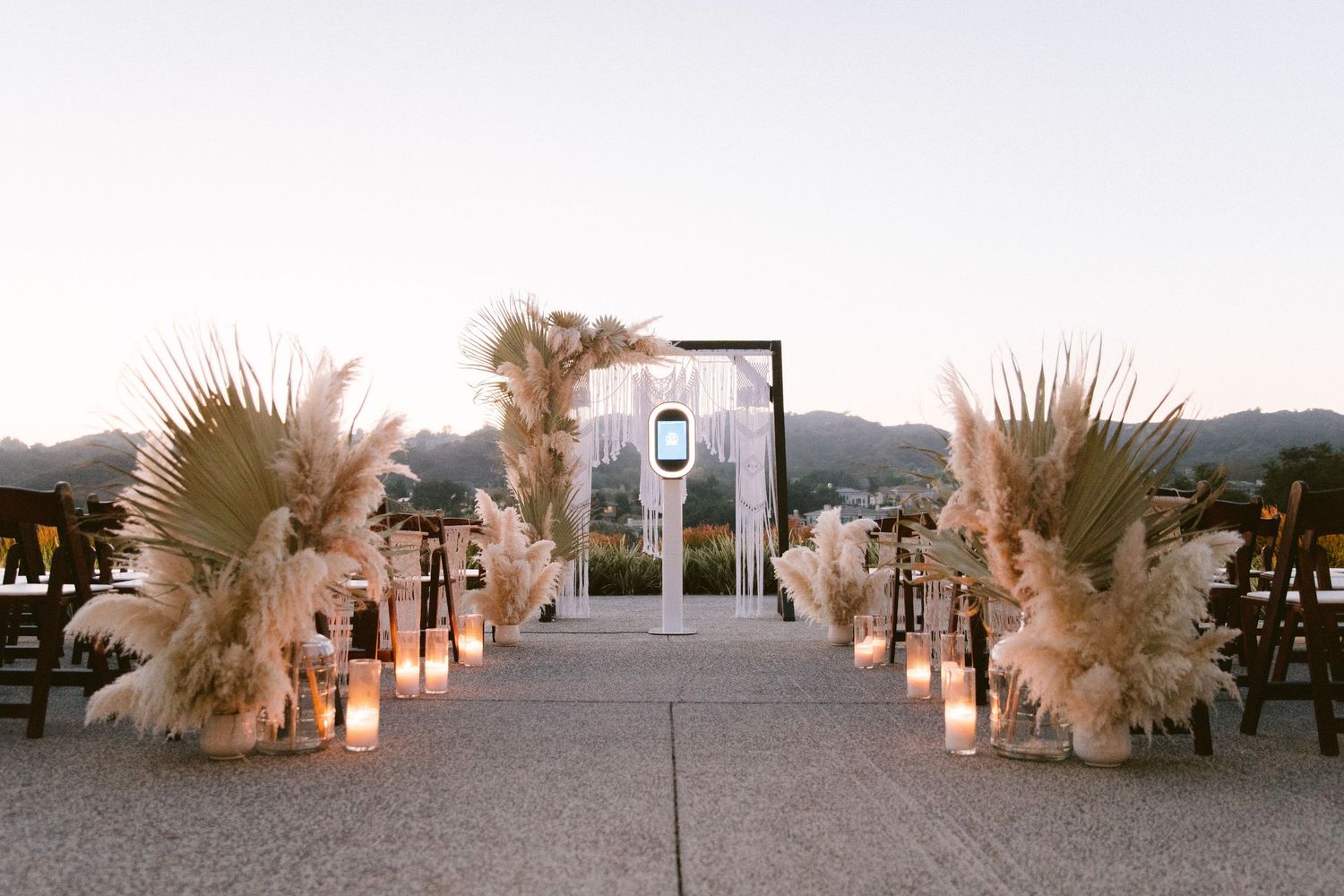 Toronto photo booth setup at wedding event by Blissful Moments Creative.