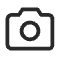 Basic camera icon design in black silhouette.