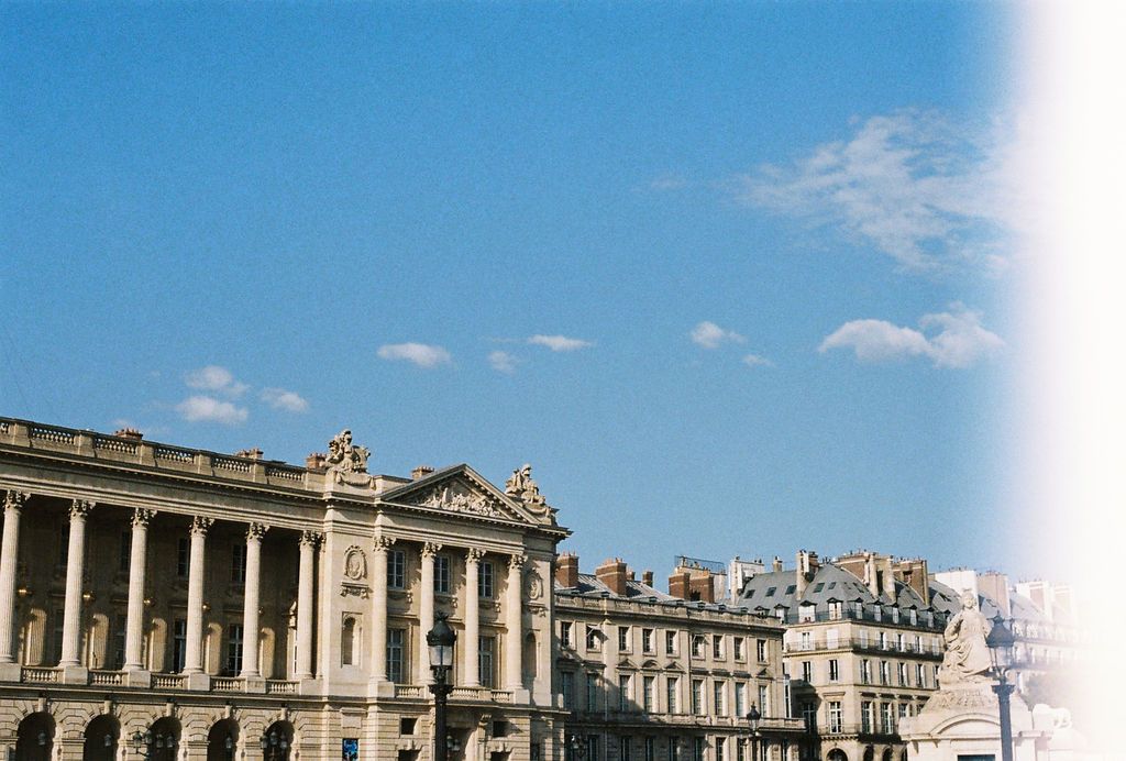 Detail 35mm film photography of a France scenery, reflecting the authentic and timeless style of Veronique Jones.