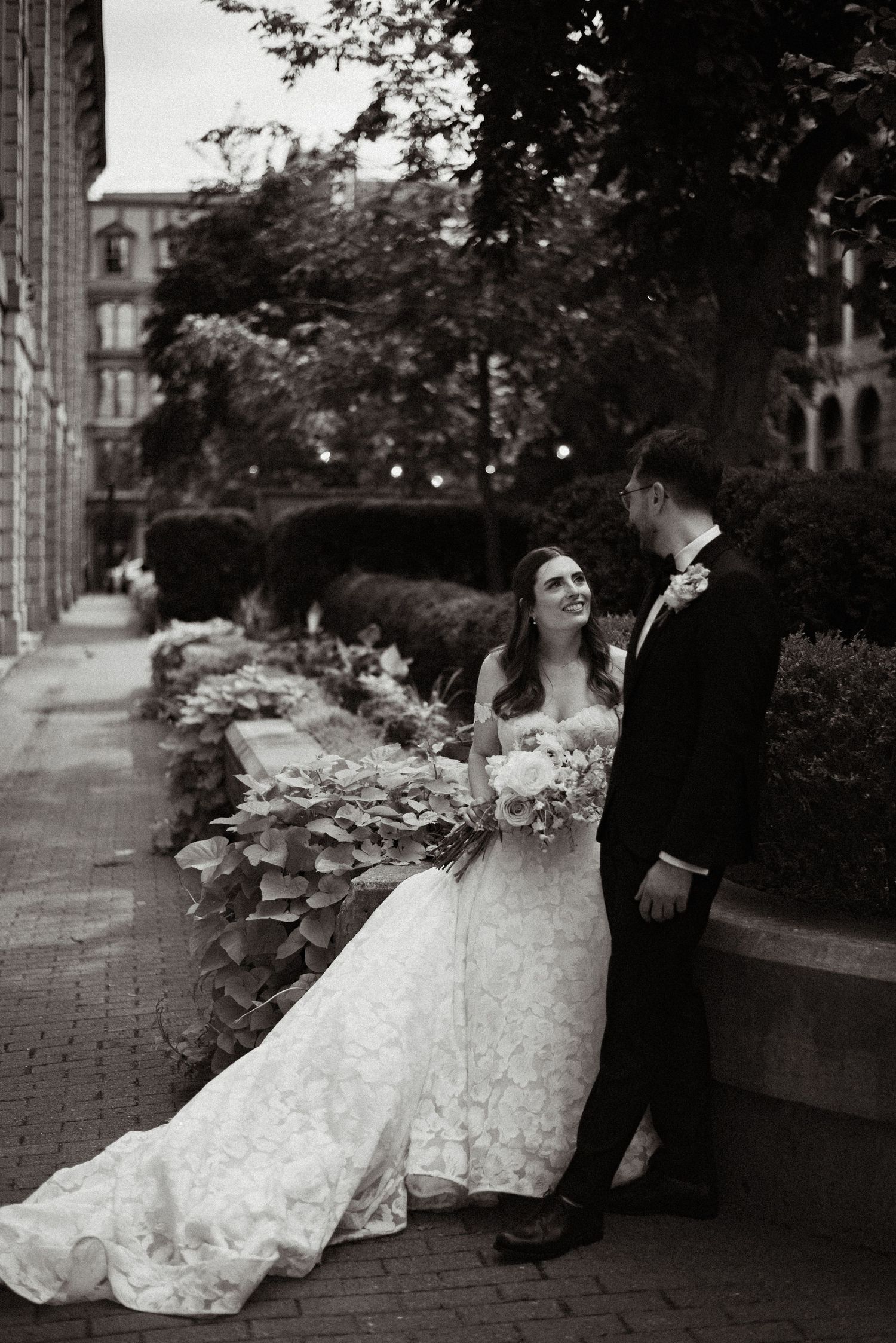 Artful B&W wedding portrait by Veronique Jones. A refined, timeless narrative capturing raw emotion and sophisticated editorial style.