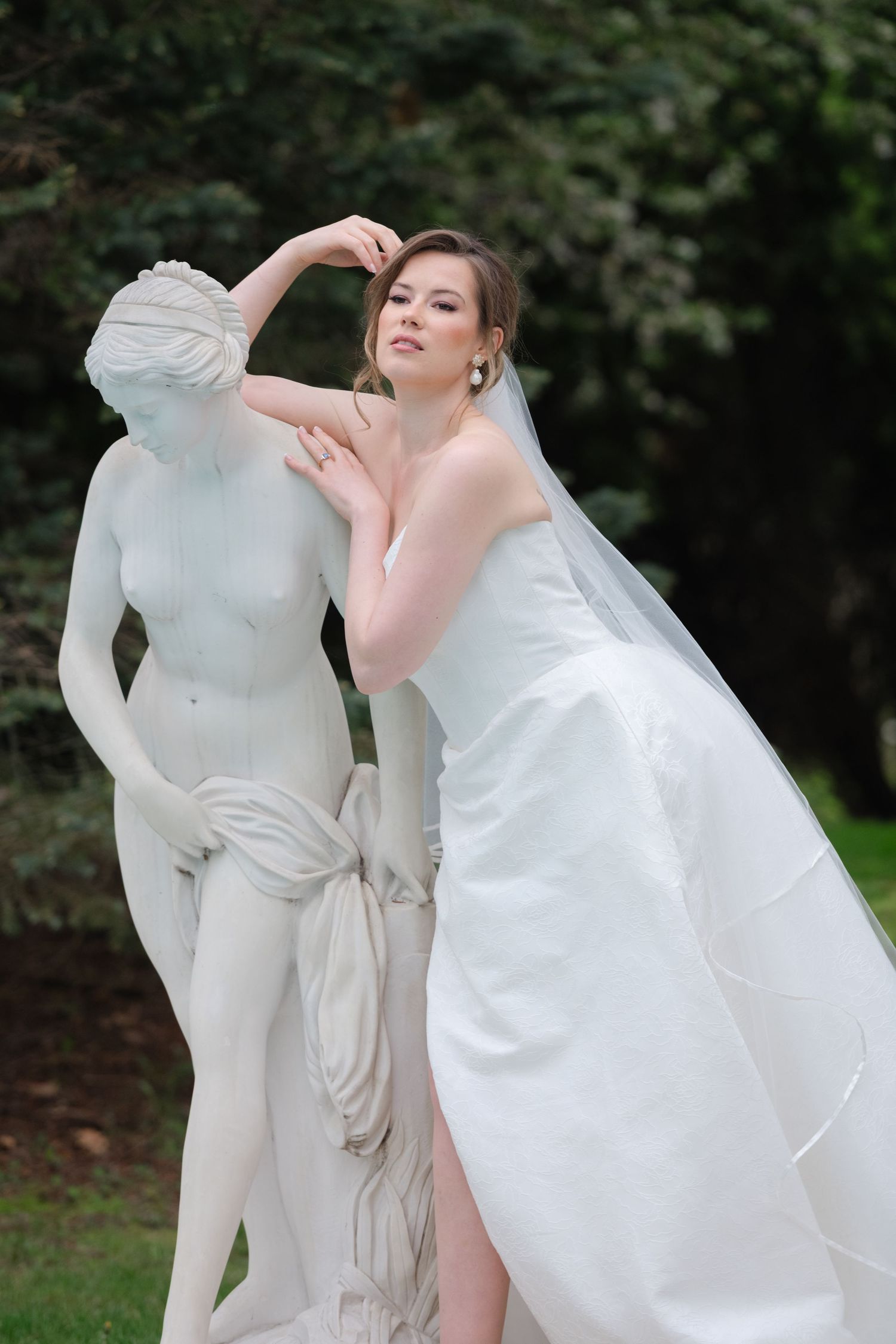 Artful wedding portrait by Veronique Jones. A refined, timeless narrative capturing raw emotion and sophisticated editorial style.
