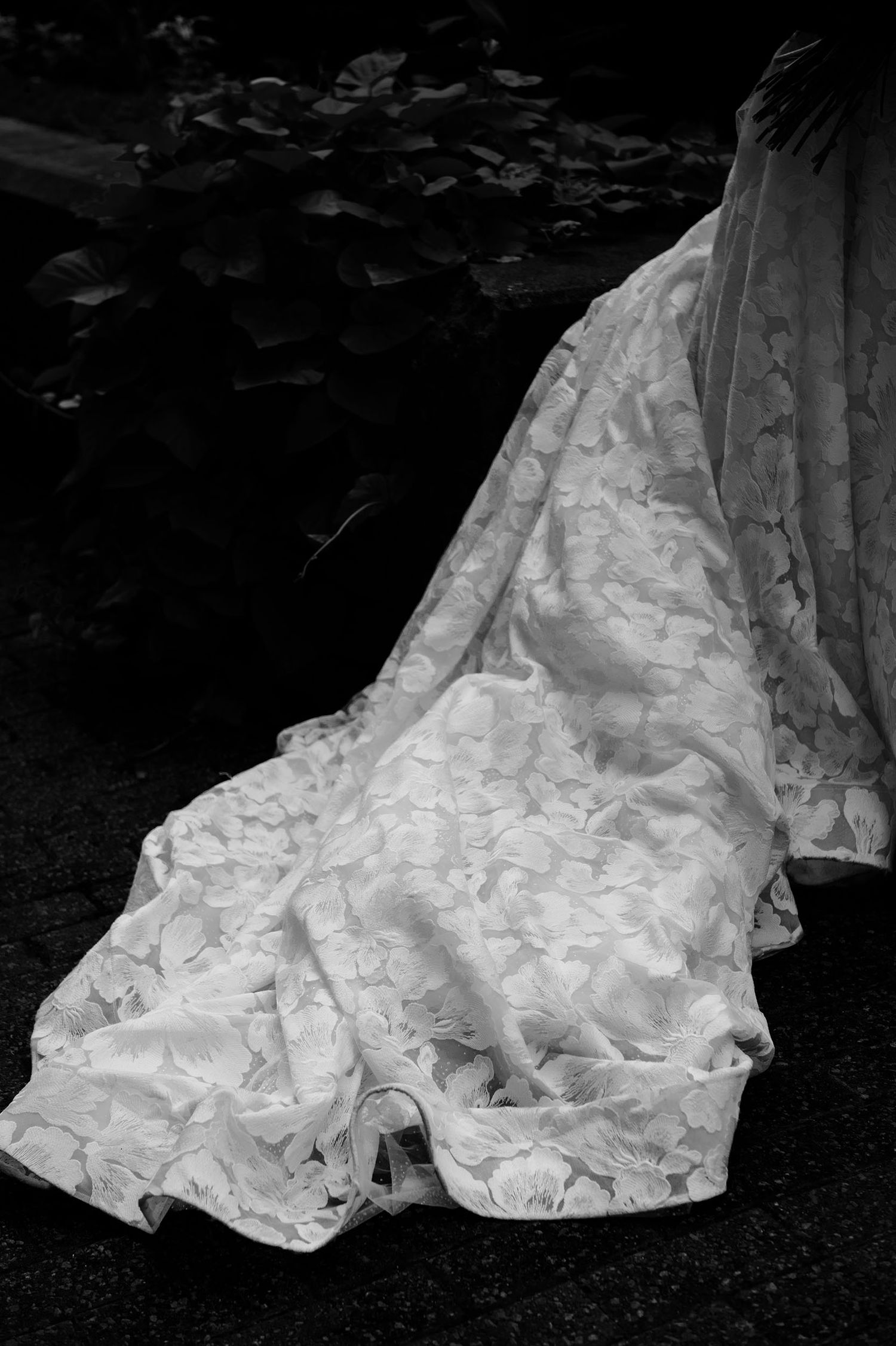 Documentary style bridal portrait captured in Montreal with true color editing.