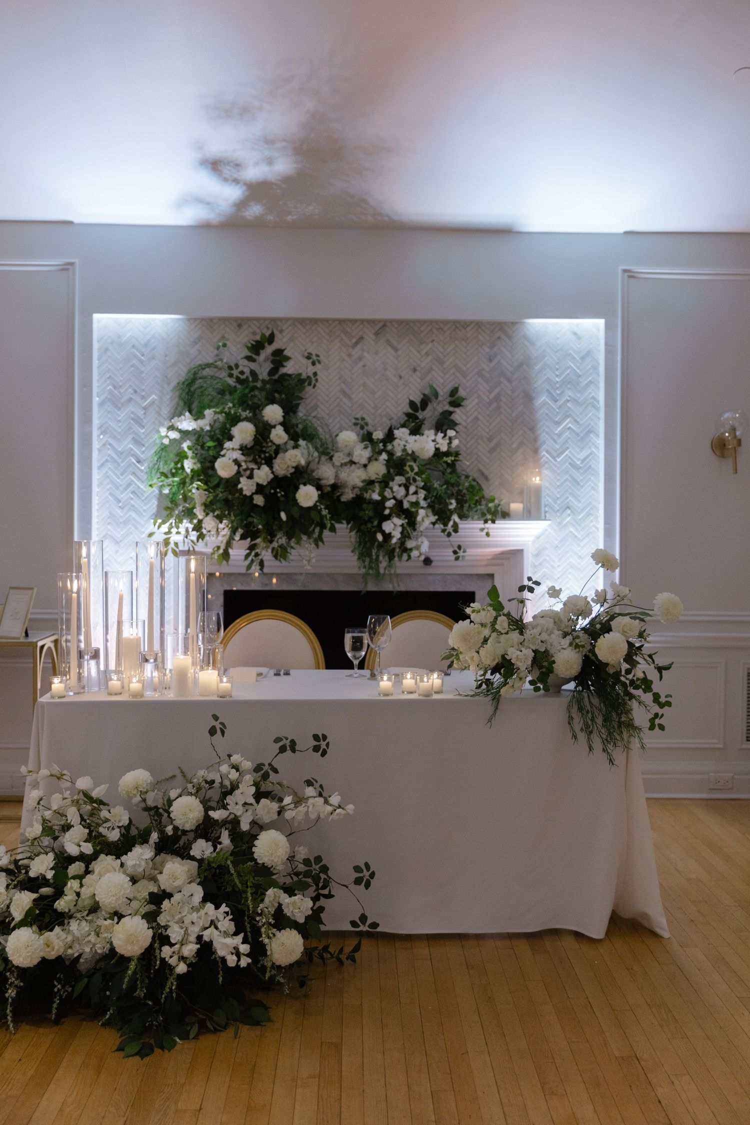 Venue decor in Ottawa at Club Atwater captured with refined elegance by Veronique Jones. A bespoke blend of documentary and editorial style.