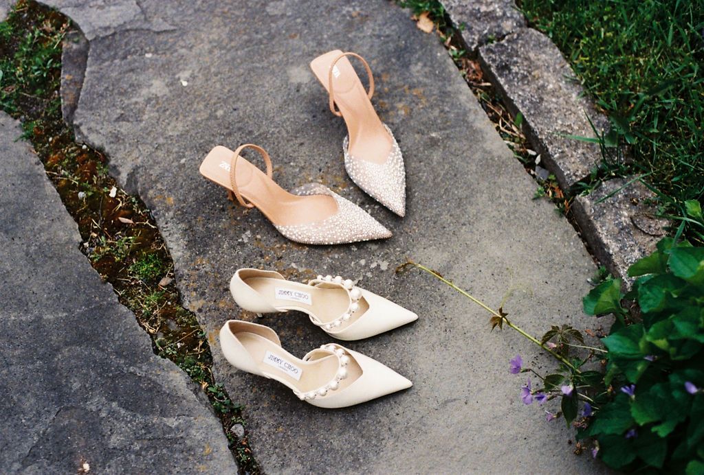 Bridal details 35mm film photography, reflecting the authentic and timeless style of Veronique Jones.