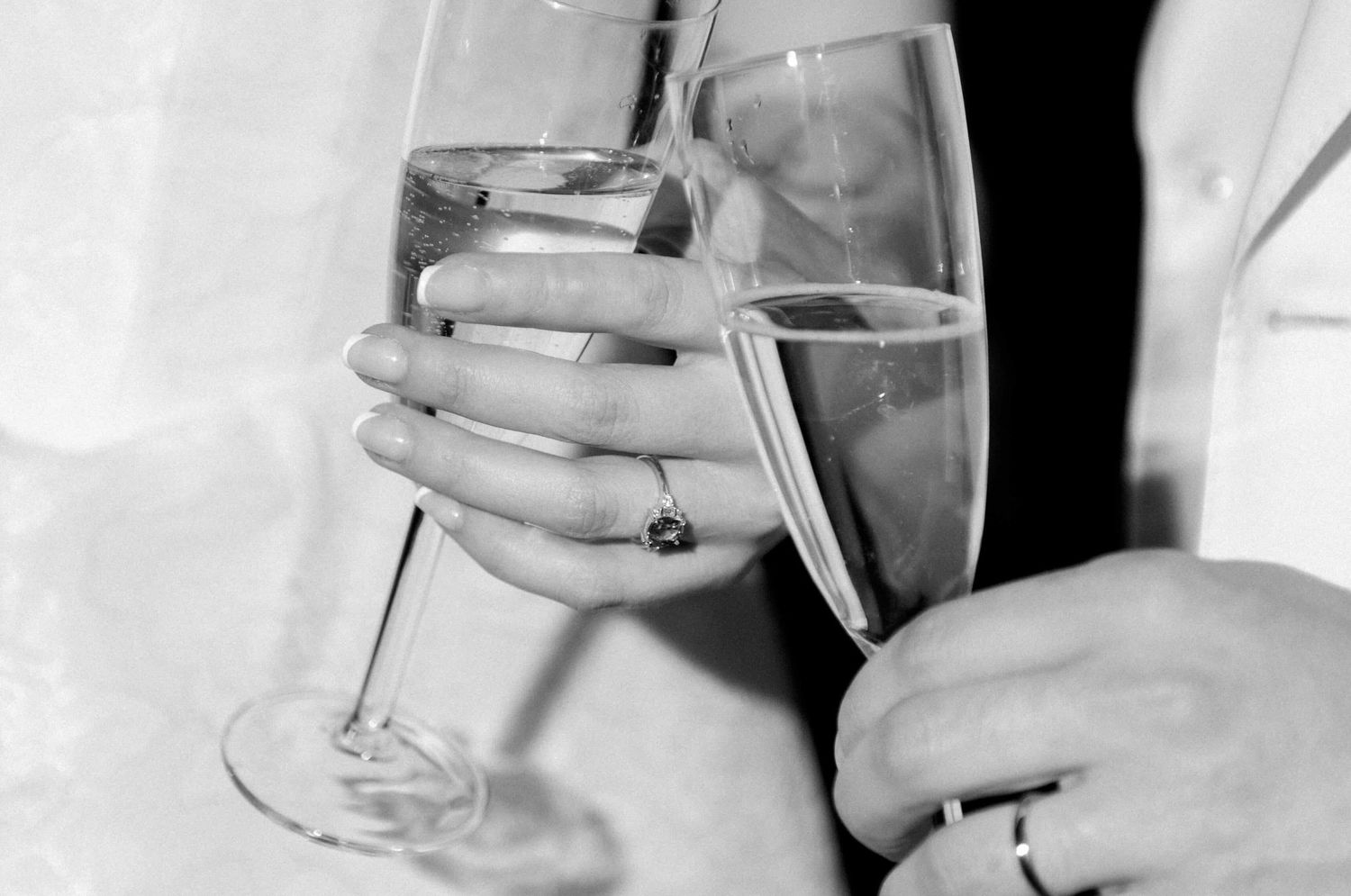 Luxury documentary wedding photography in Montreal showcasing an unposed moment with direct flash.