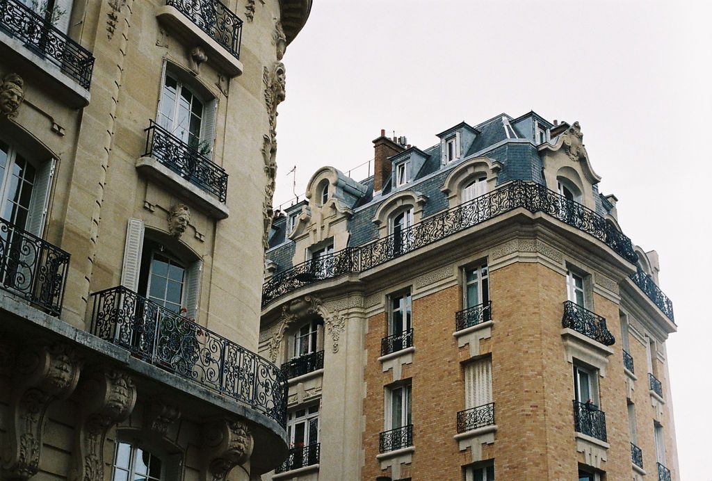 Detail 35mm film photography of a France scenery, reflecting the authentic and timeless style of Veronique Jones.