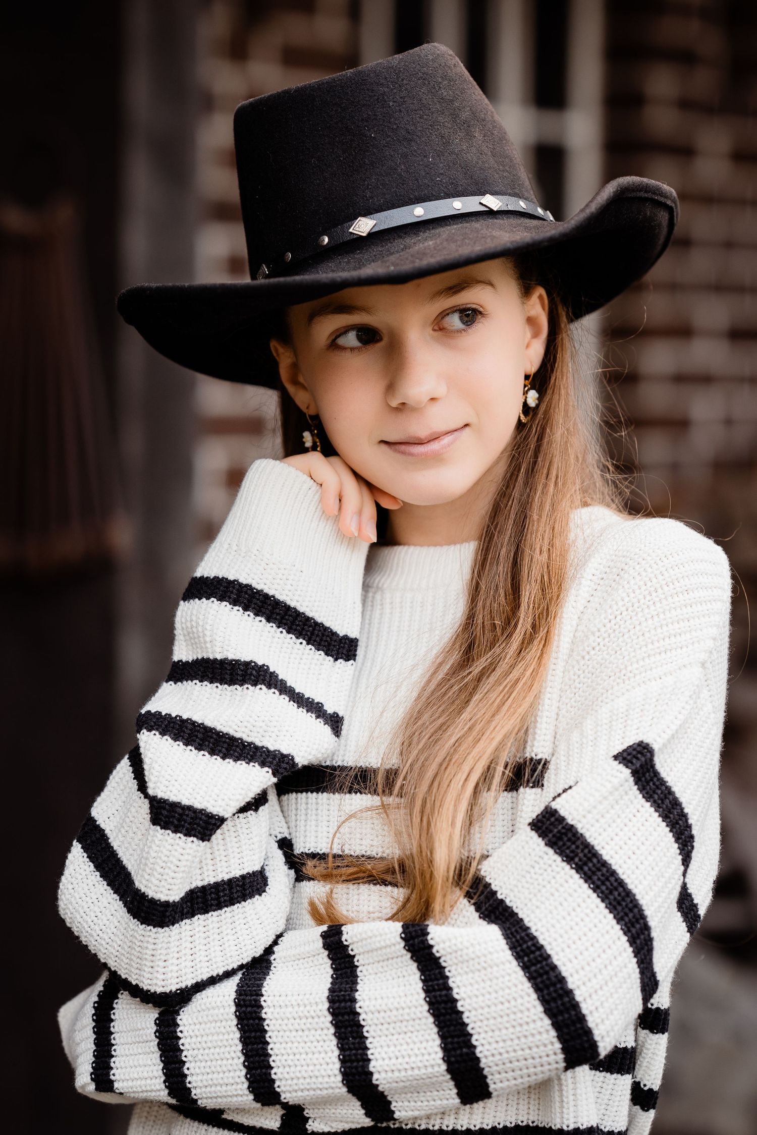 Teenager Mädchen mit Hut, fotografiert von Fotografin Christina Förster, Fotograf Bochum, Witten, Hattingen, NRW
