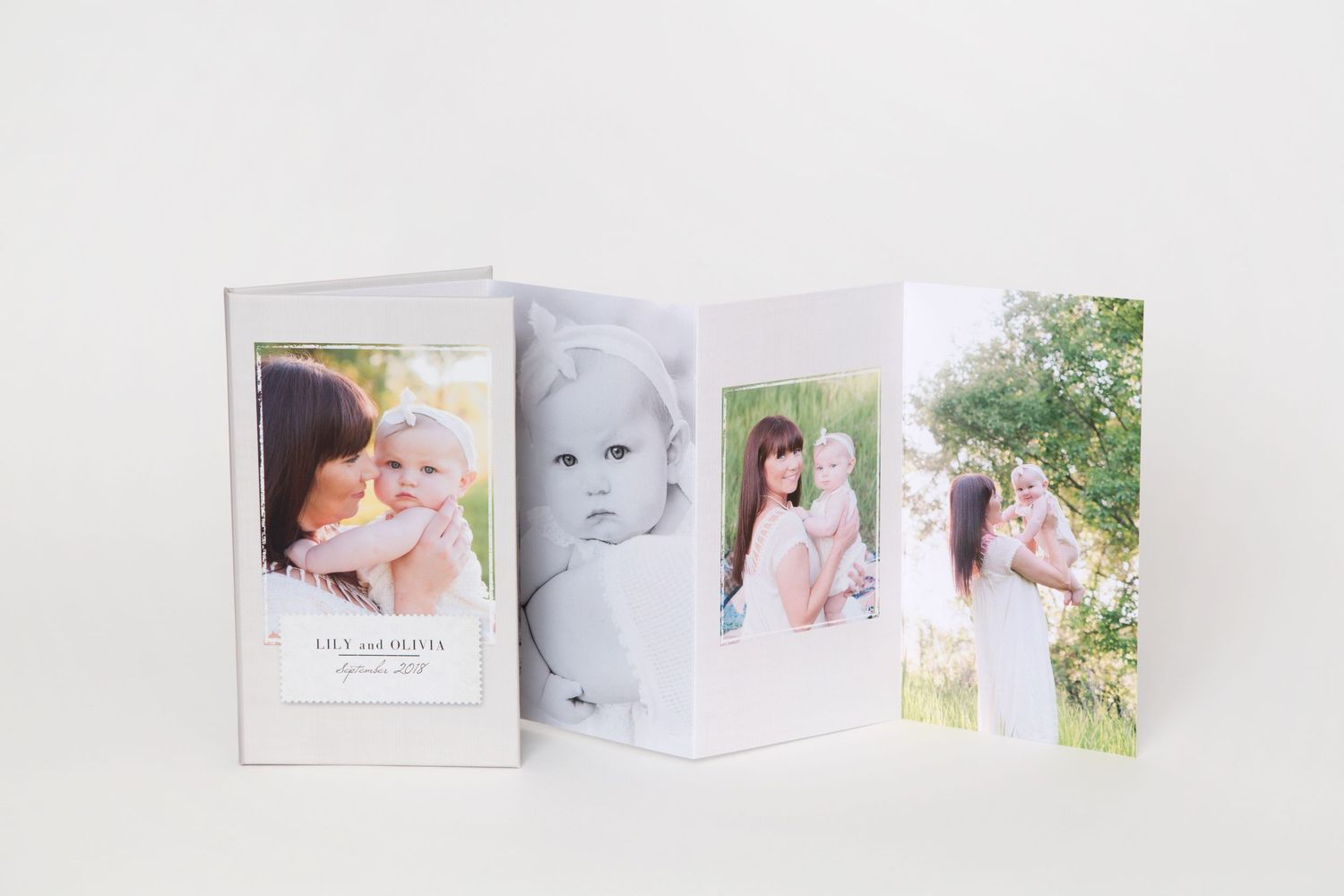 stock image from Millers Lab showing an Accordion Book, one of many products offered