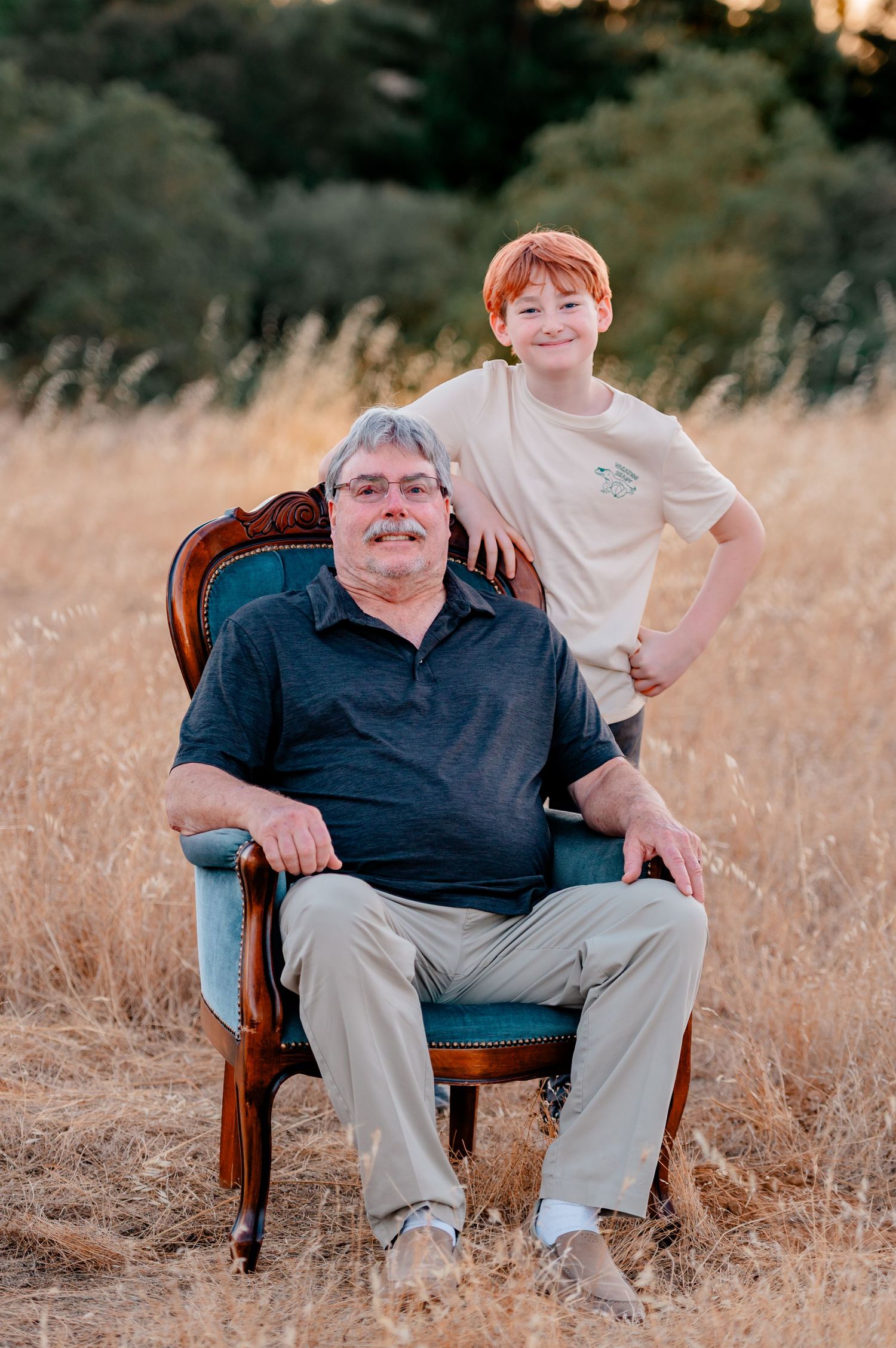 Grandfather with grandson orangevale california norma hamlin park