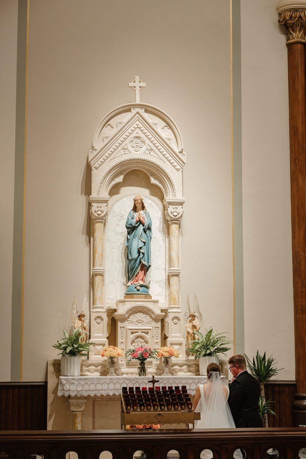 Flowers to Mary Catholic Wedding