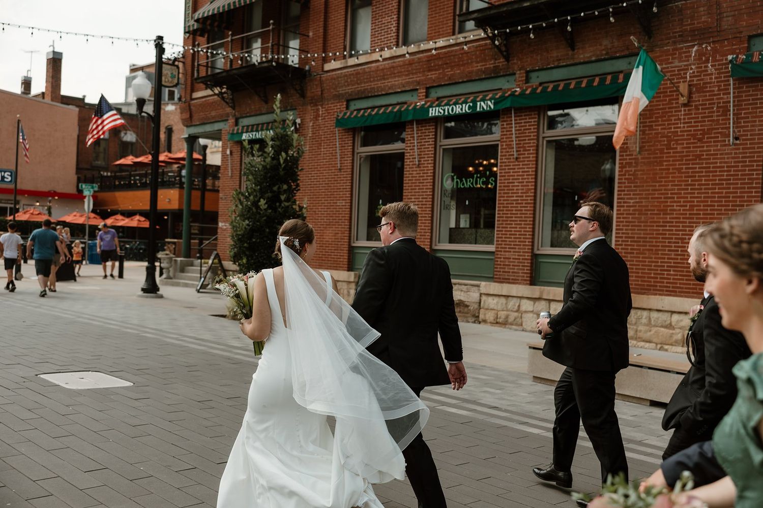 Downtown Stillwater, Minnesota wedding portraits