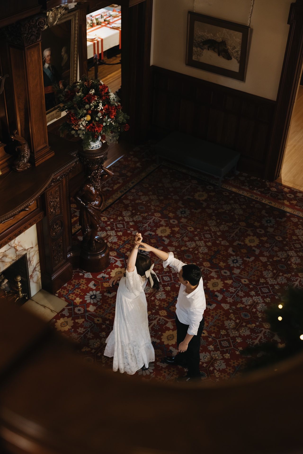 Minneapolis engagement photos at the American Swedish Institute