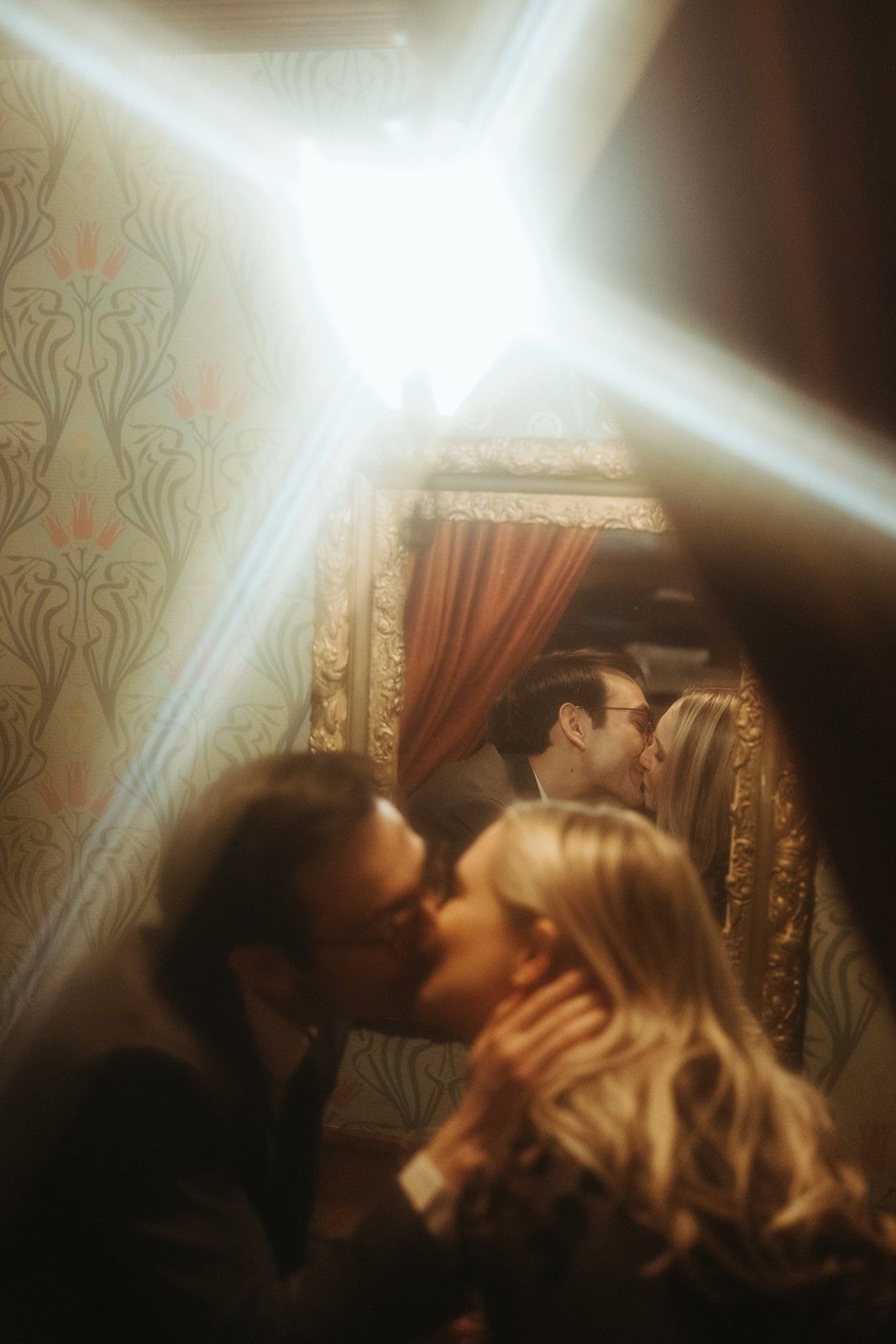 Dreamy engagement photos at Volstead's Emporium