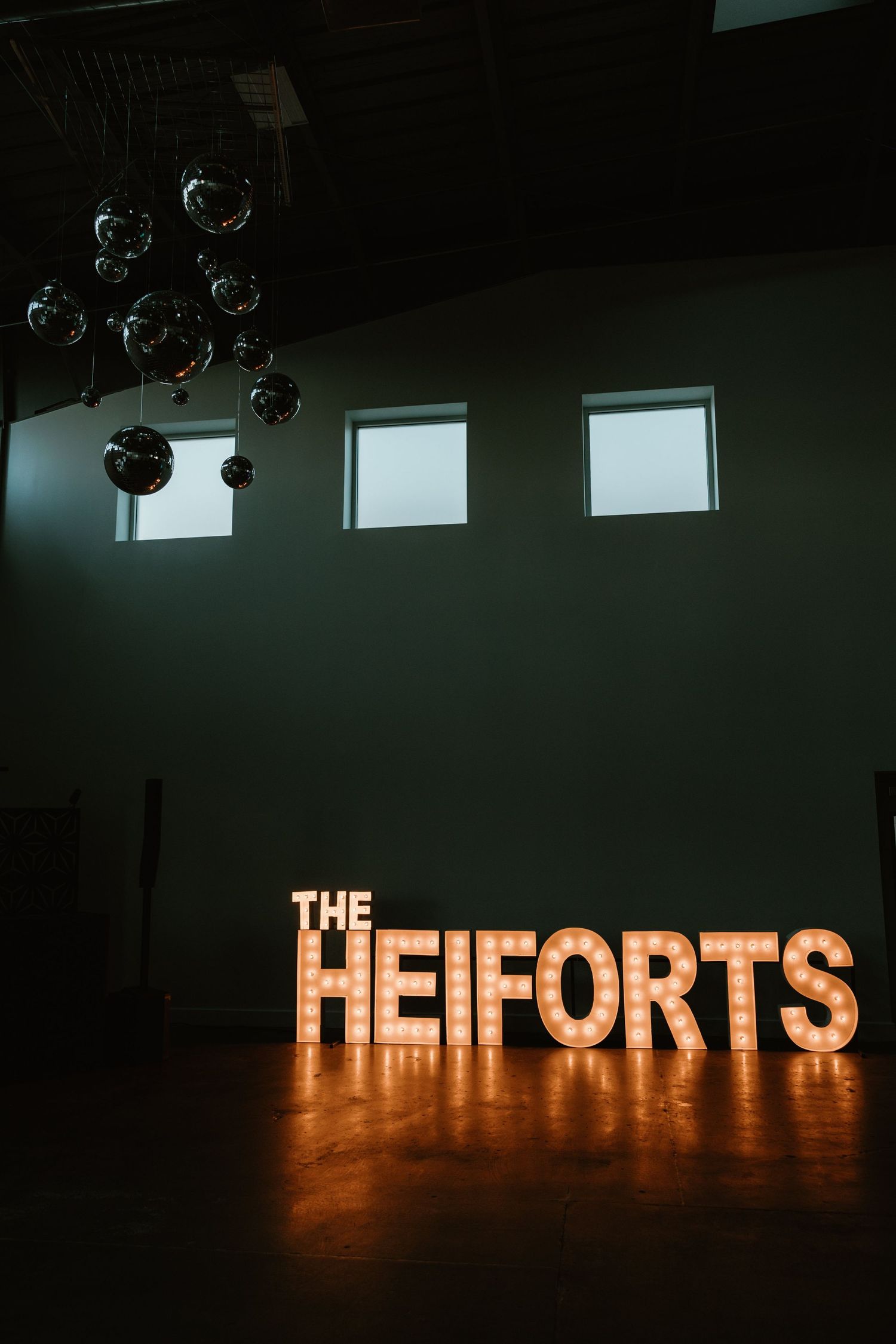 Illuminated wedding sign from Alpha Lit Twin Cities