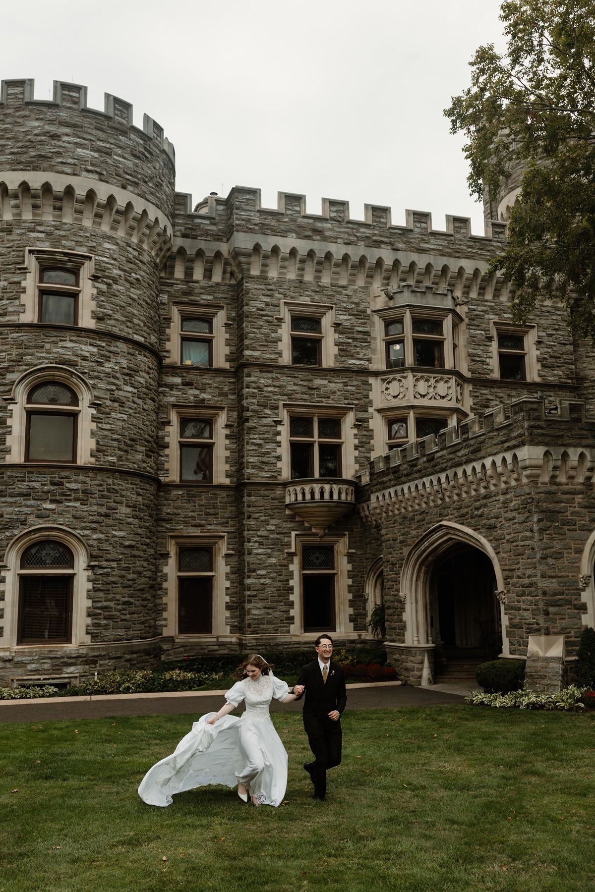 Wedding Portraits at Grey Towers Castle