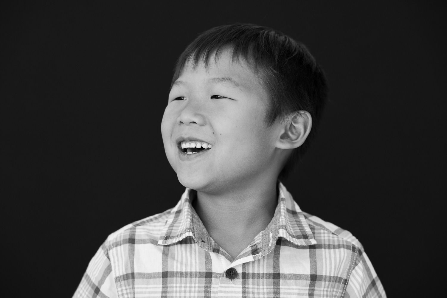 A school portrait of a young boy in the Bay Area