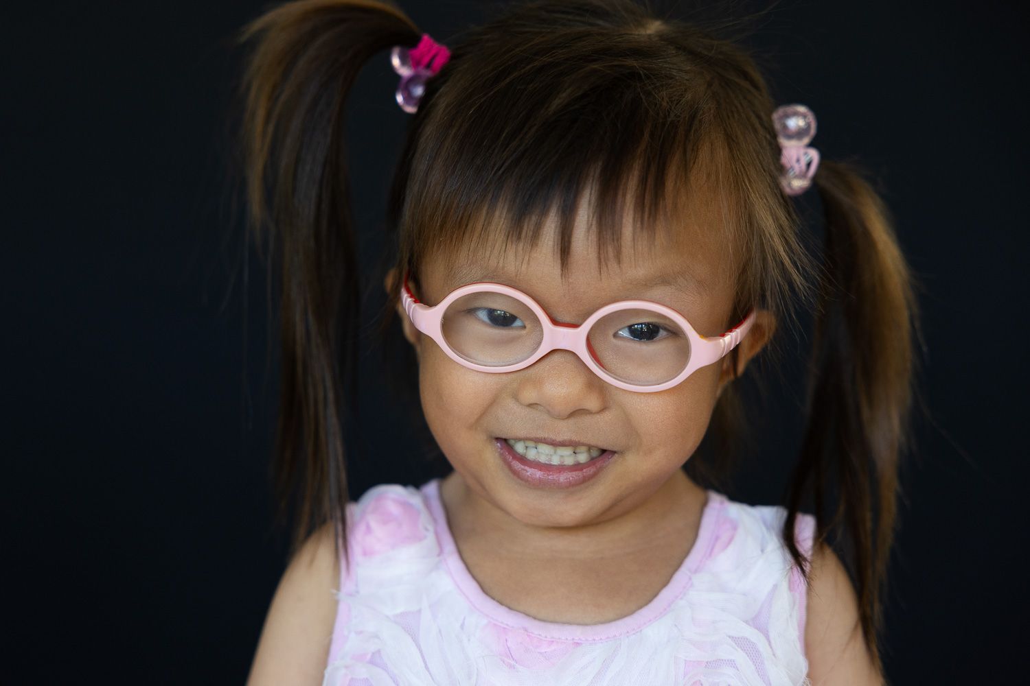 A school portrait of a young girl in the Bay Area