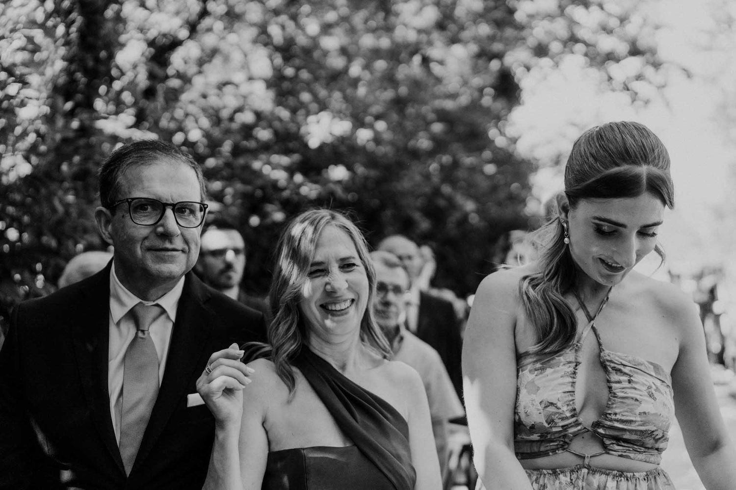 emotional reactions from guests during wedding ceremony in portugal