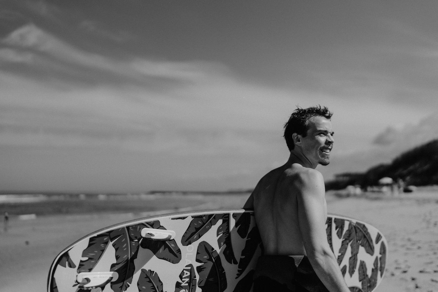 groom surf ritual before wedding portugal