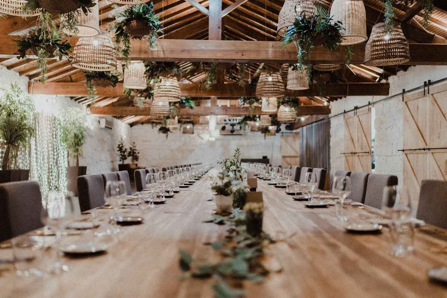 quinta do avesso wedding reception table porto portugal