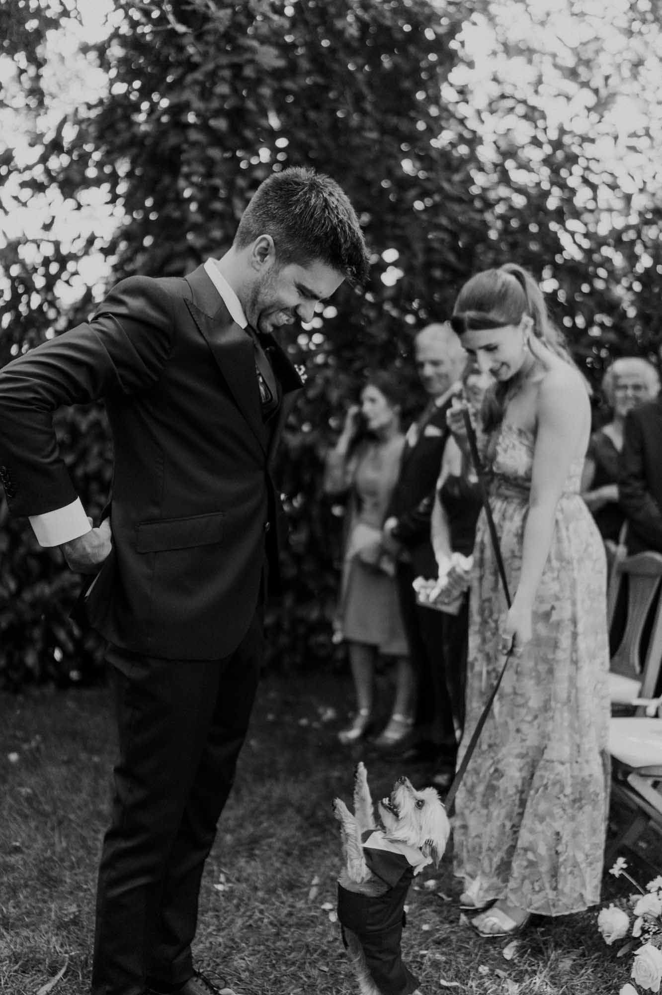 intimate family moment after wedding ceremony in portugal