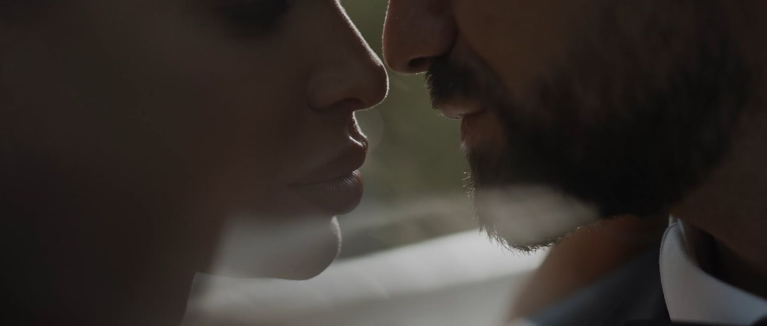 los angeles wedding film couple close-up moment