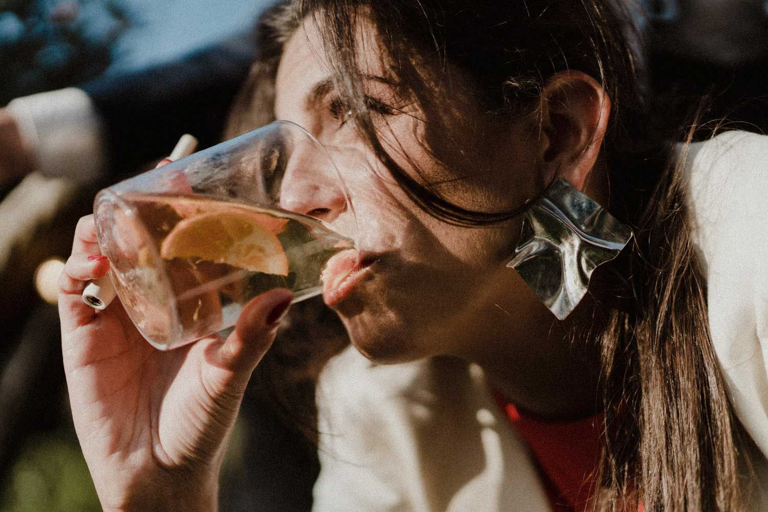 quinta do avesso wedding guest candid portrait porto portugal