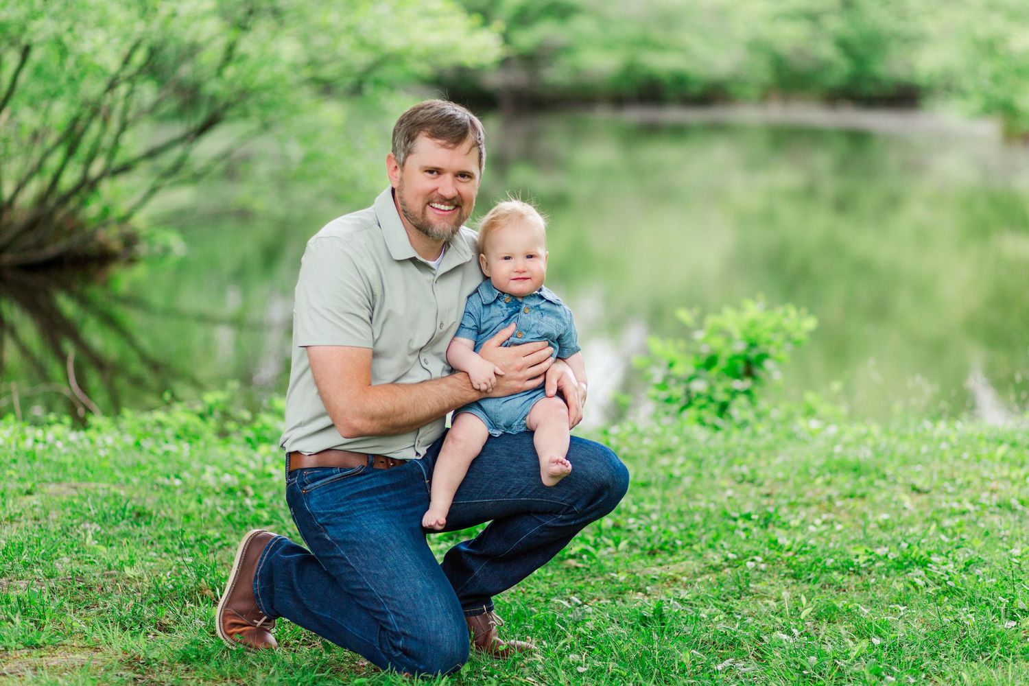 Multiple candid shots showing loving family photos session in Hendersonville, NC taken by a Clemson, SC photographer