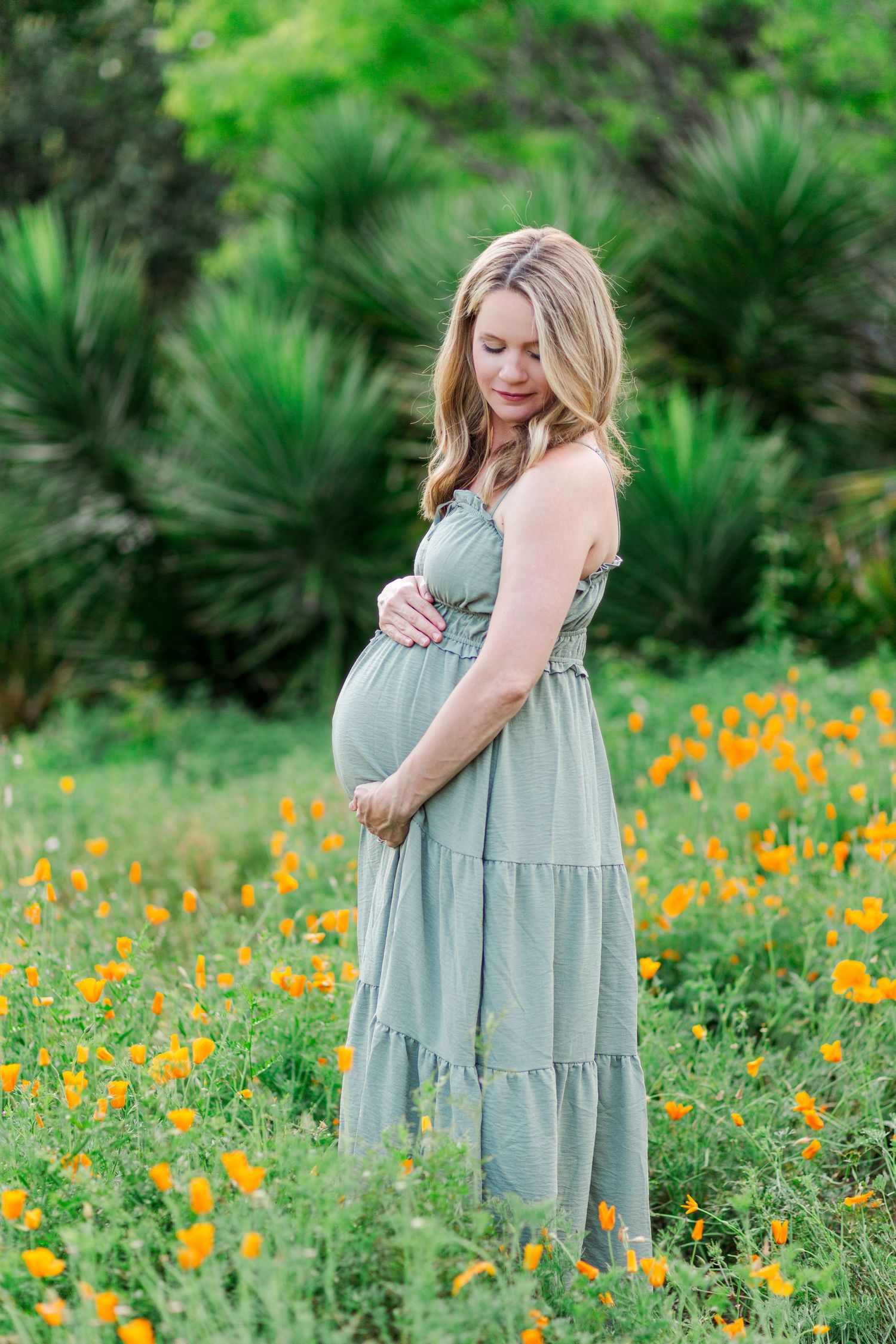 Maternity session at the Botanical Gardens in Clemson, SC