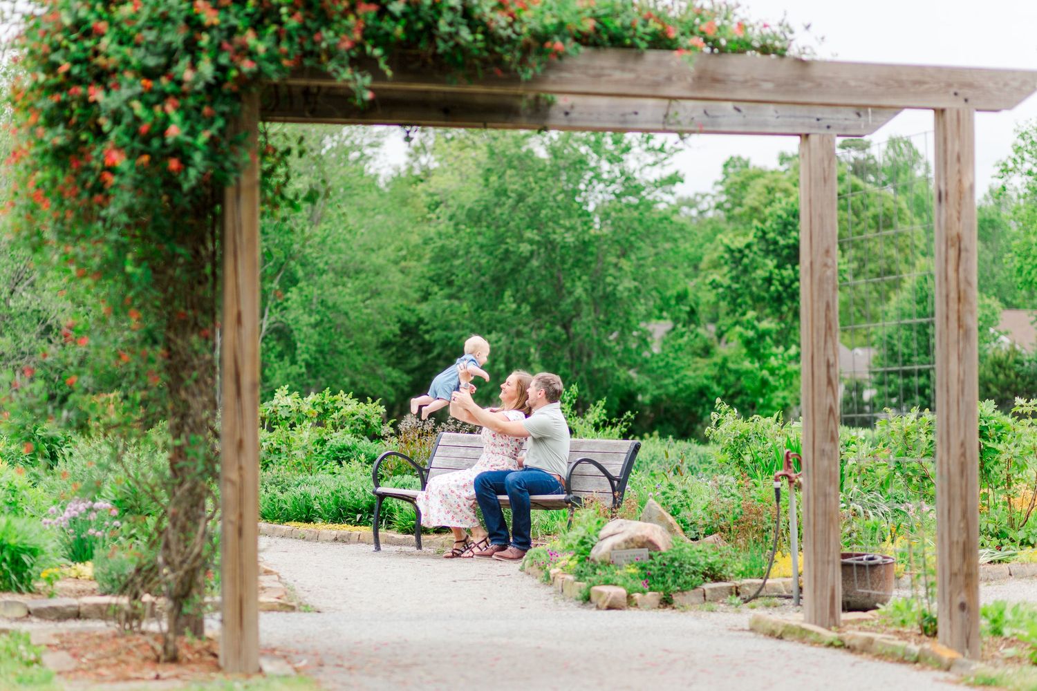 A family photo in Hendersonville, NC taken by a Clemson, SC photographer