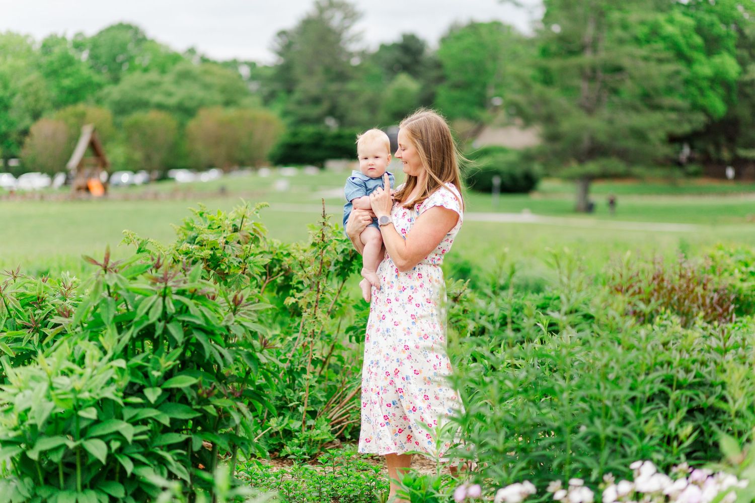 A family photo session in Hendersonville, NC taken by a Clemson, SC photographer
