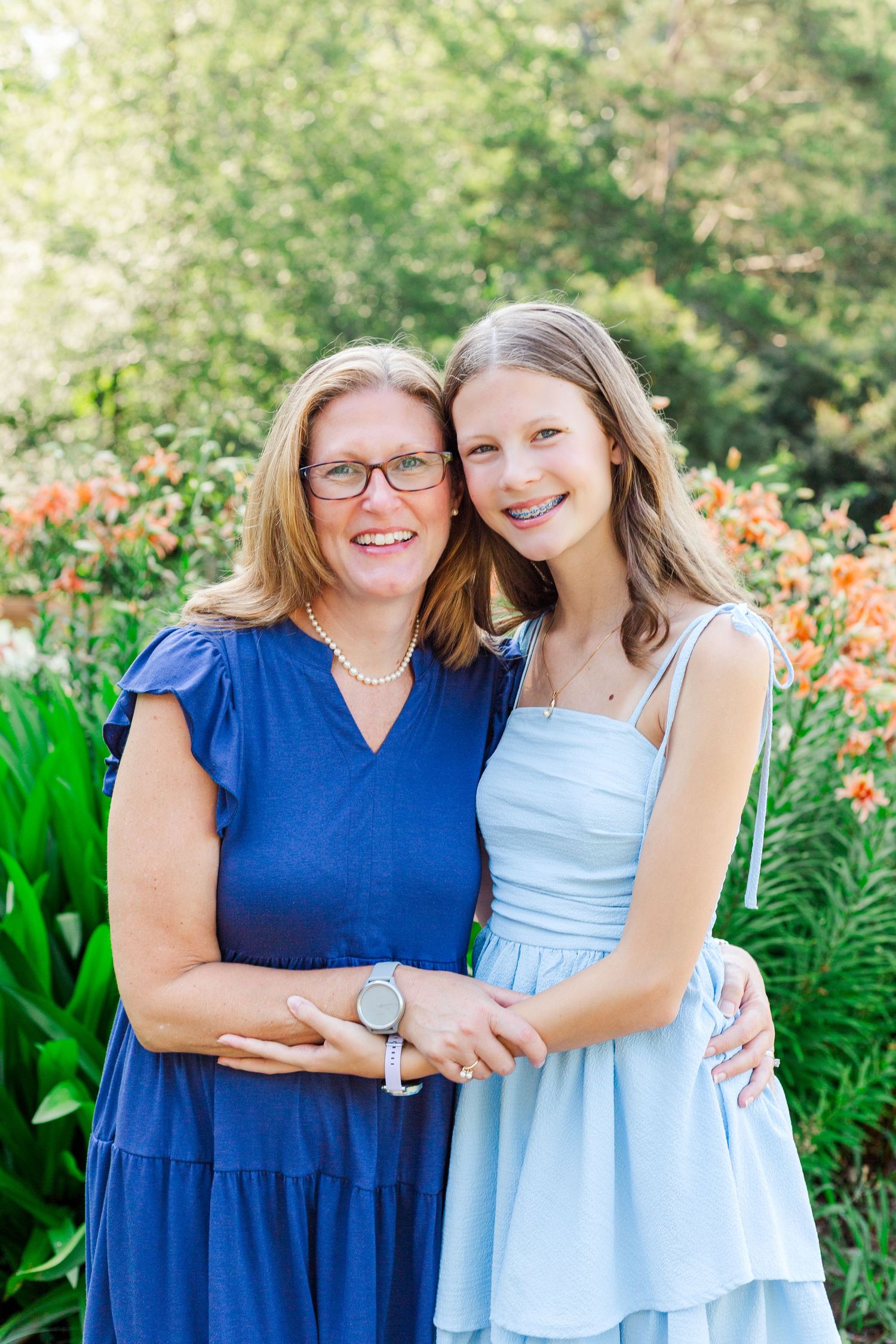 Family photo session at the Botanical Gardens in Clemson, SC